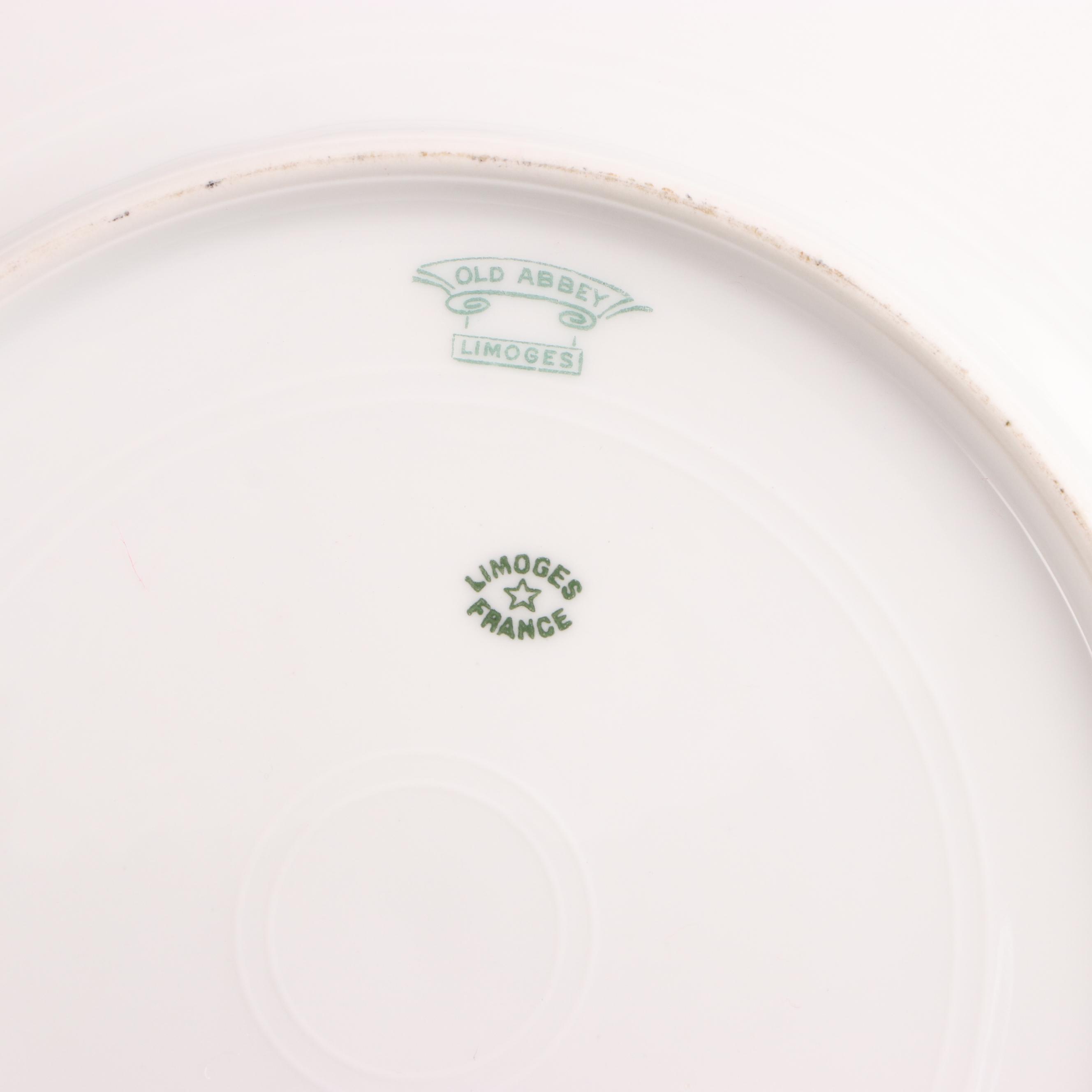 Mavaleix, Mandavy & Balleroy "Old Abbey" Porcelain Limoges Dinnerware