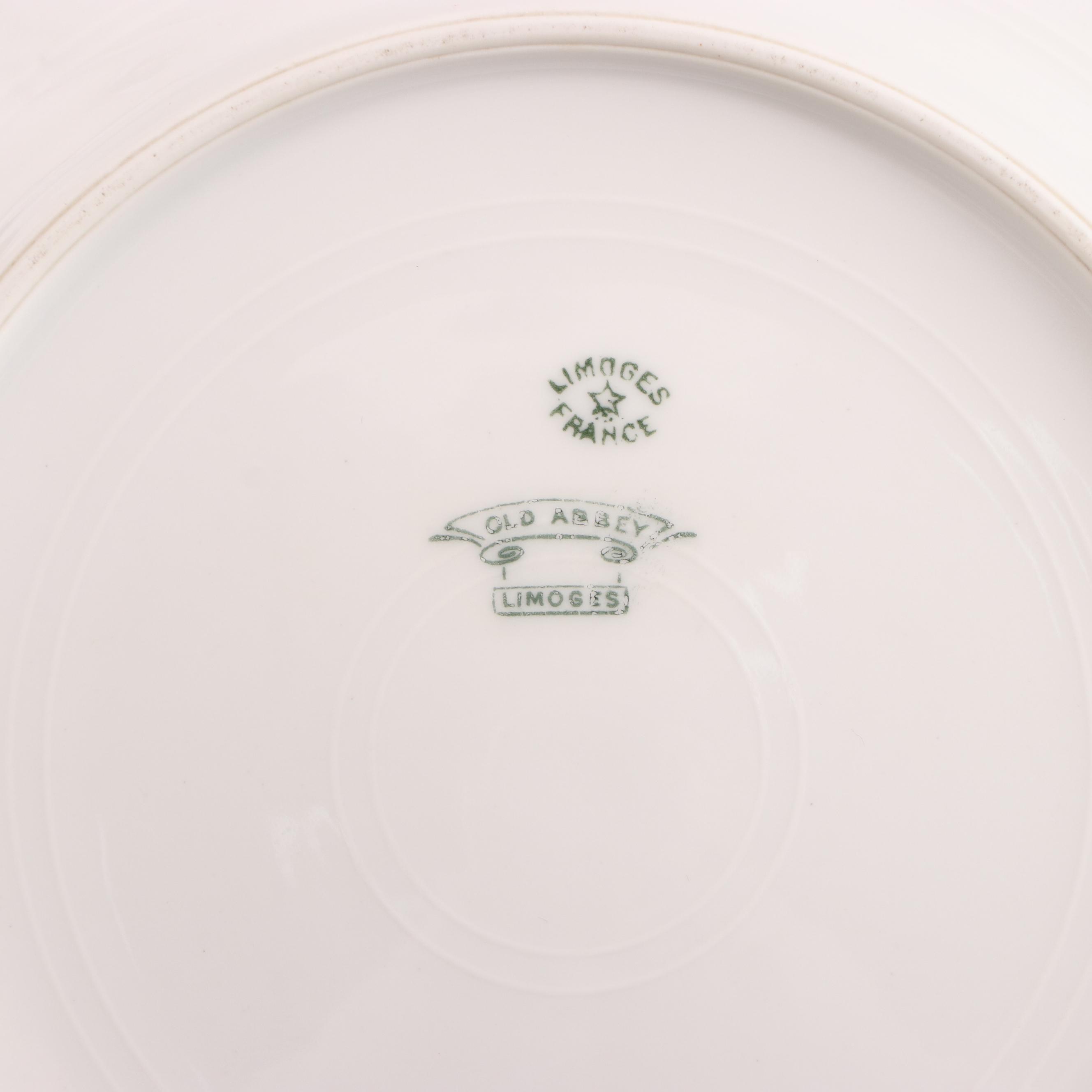 Mavaleix, Mandavy & Balleroy "Old Abbey" Porcelain Limoges Dinnerware