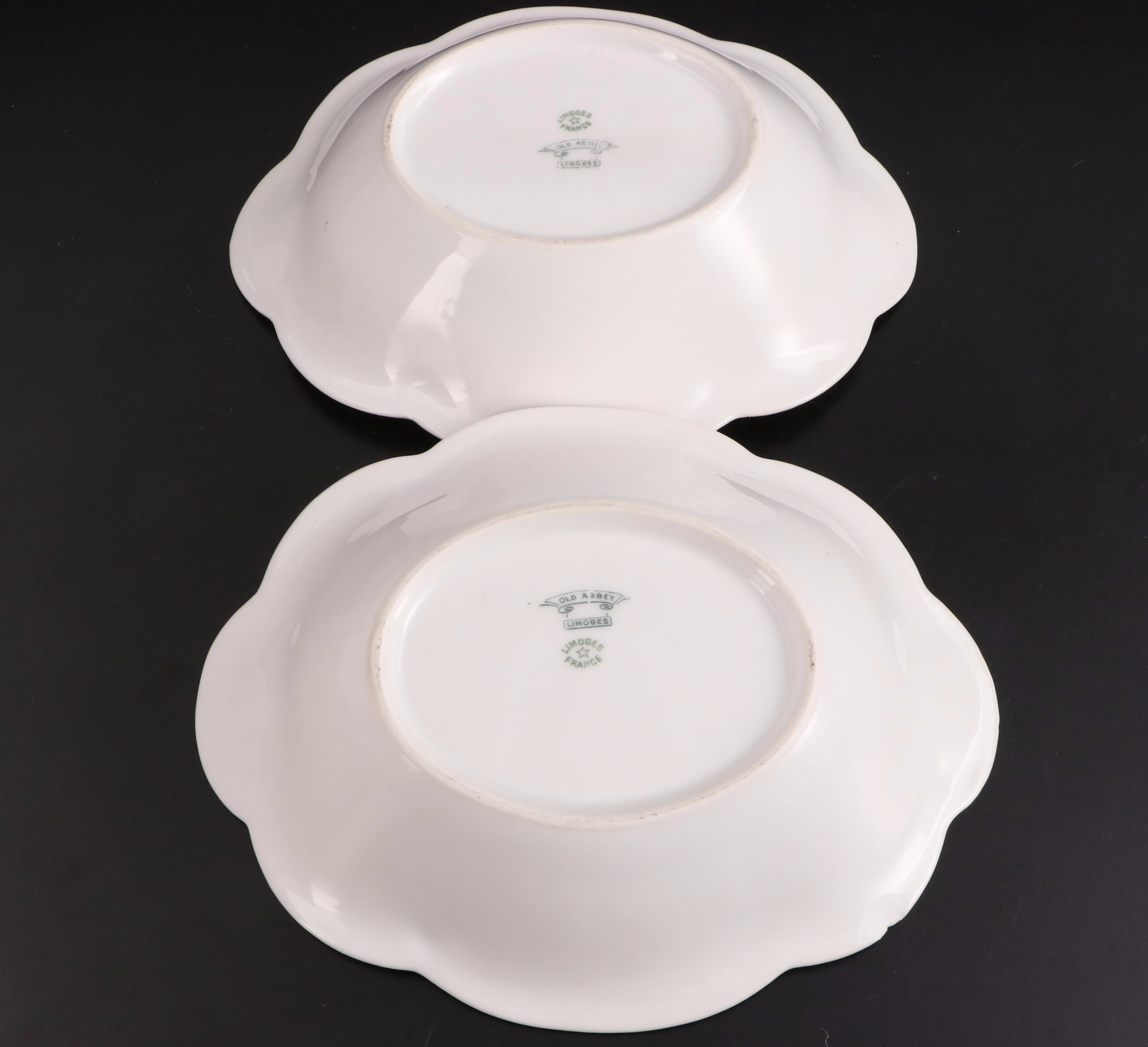 Mavaleix, Mandavy & Balleroy "Old Abbey" Porcelain Limoges Dinnerware