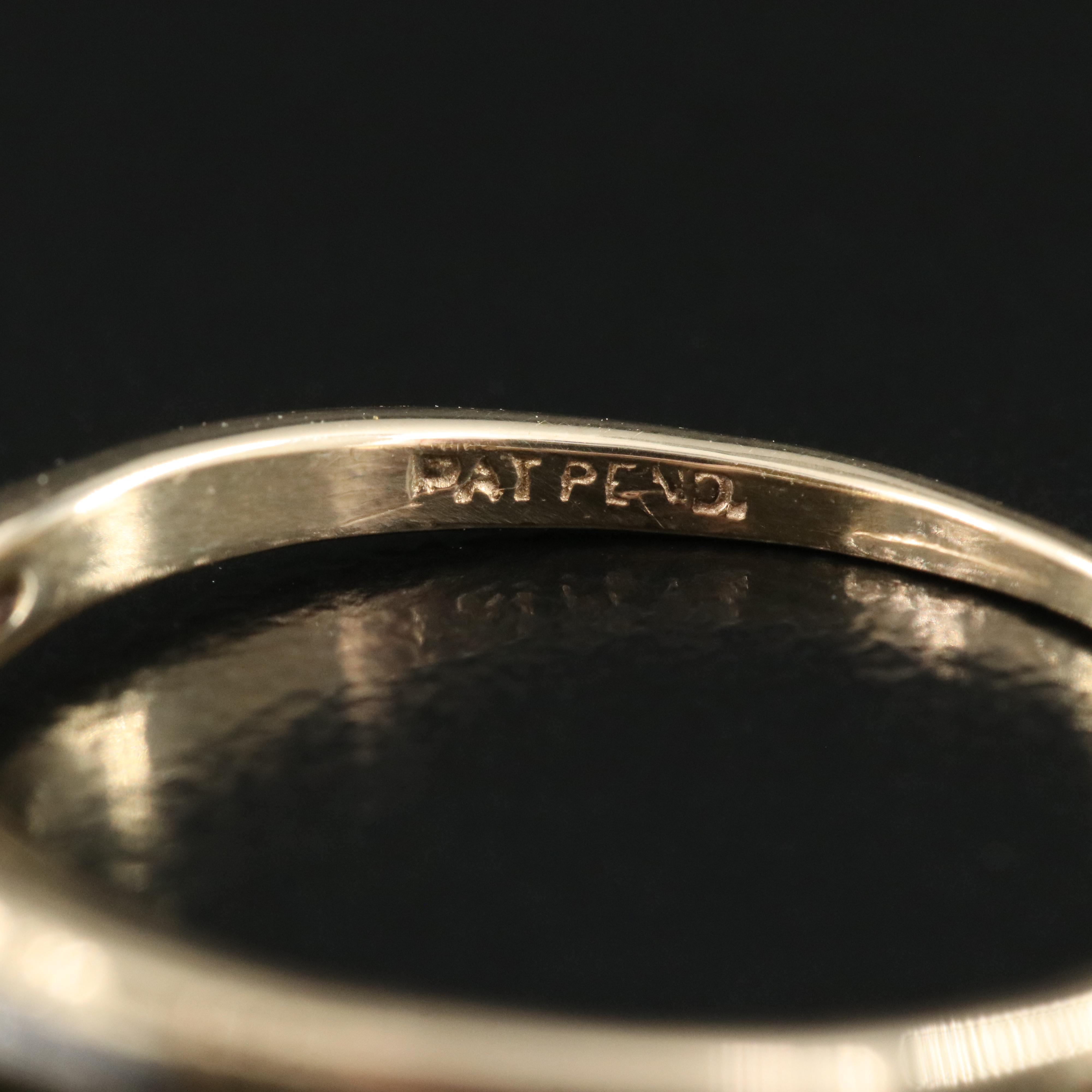 Jabel 14K 0.14 CTW Diamond Ring with Platinum Head