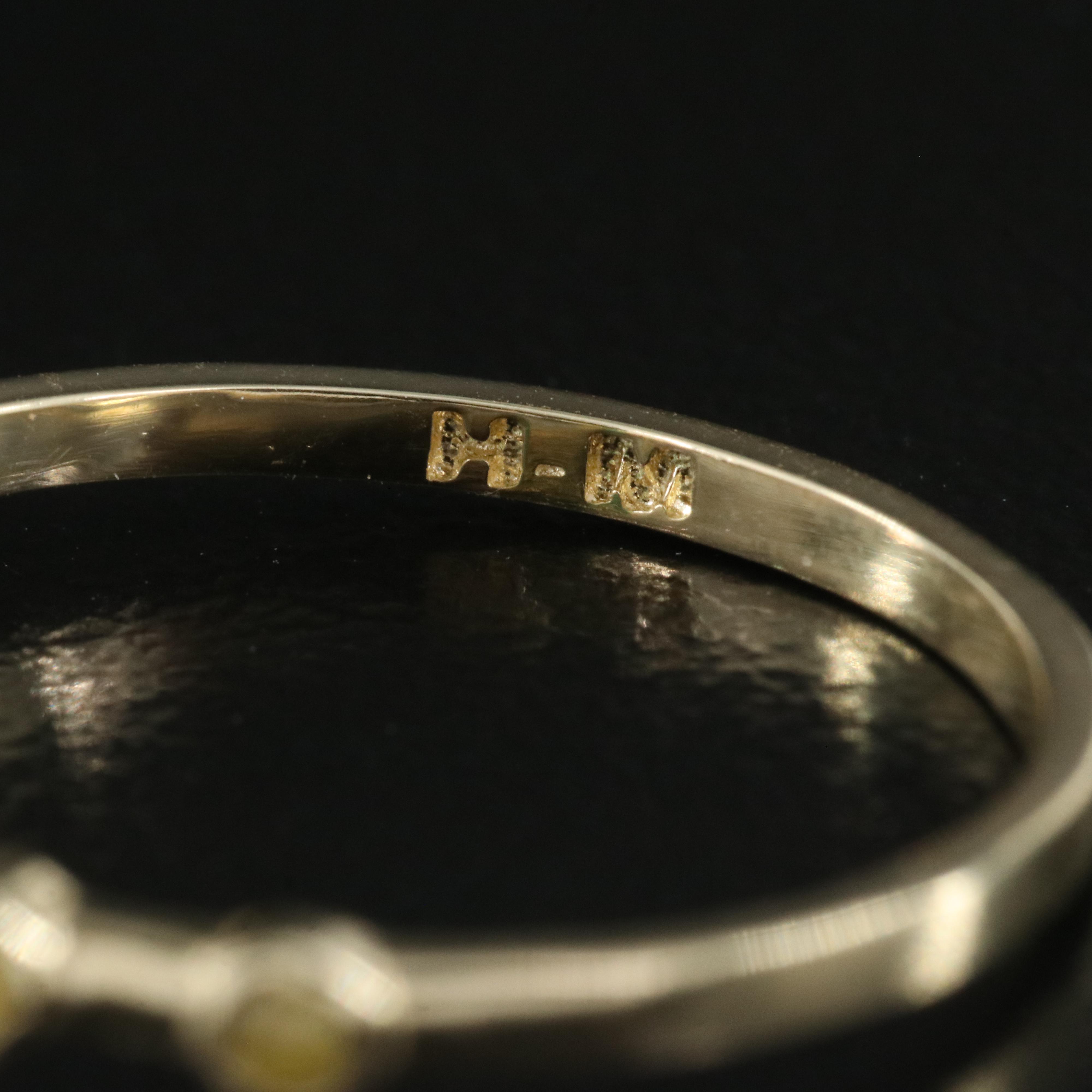 14K Emerald and Diamond Ring