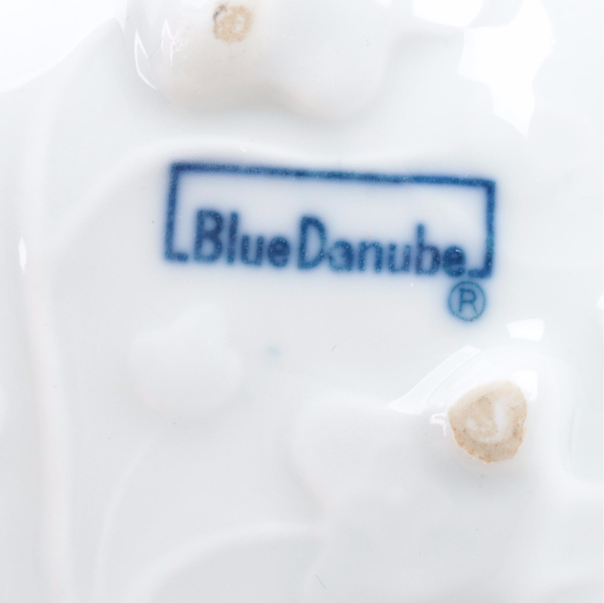 Japanese Blue and White Porcelain Teapot with Other Tableware