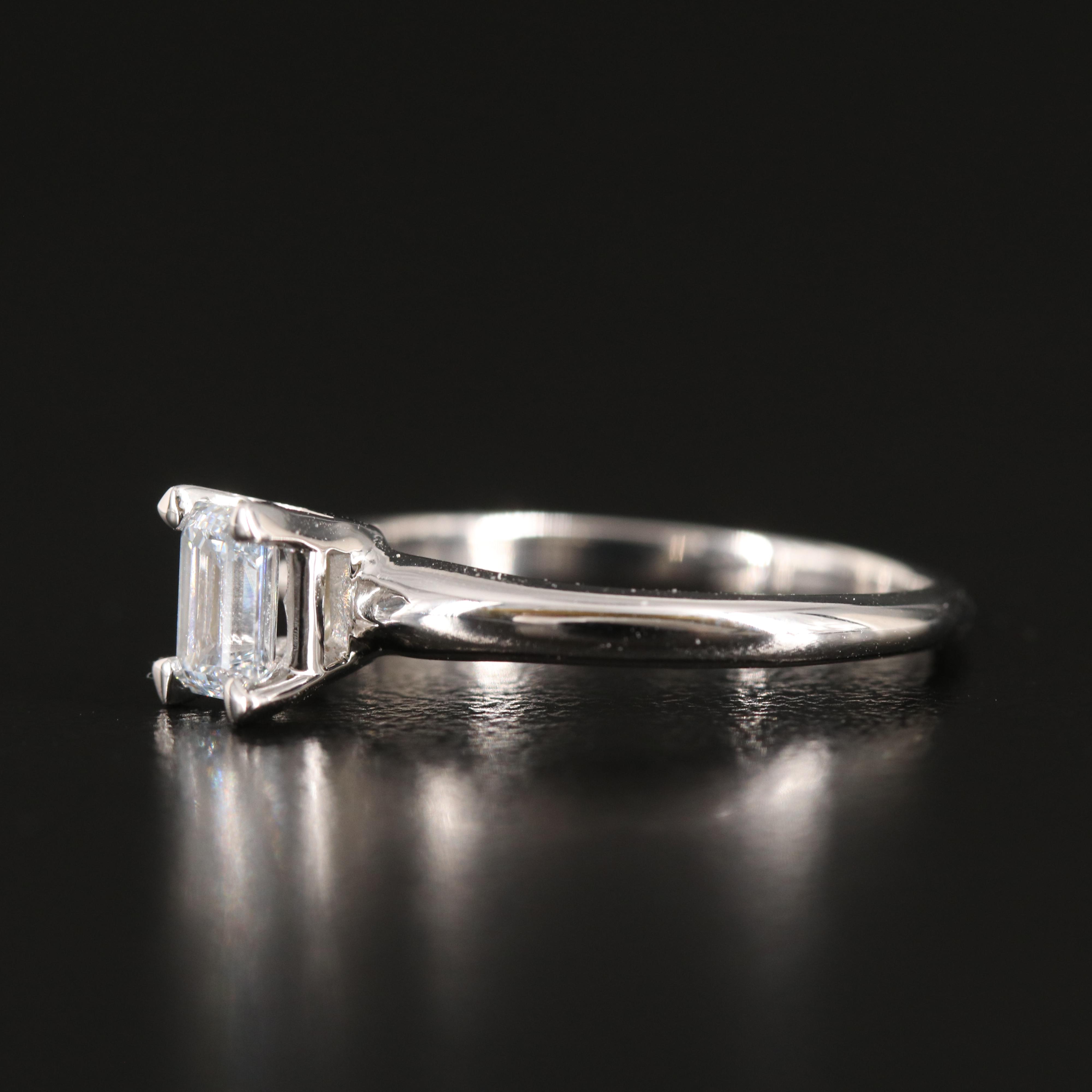 14K 0.59 CT Lab Grown Diamond Solitaire Ring