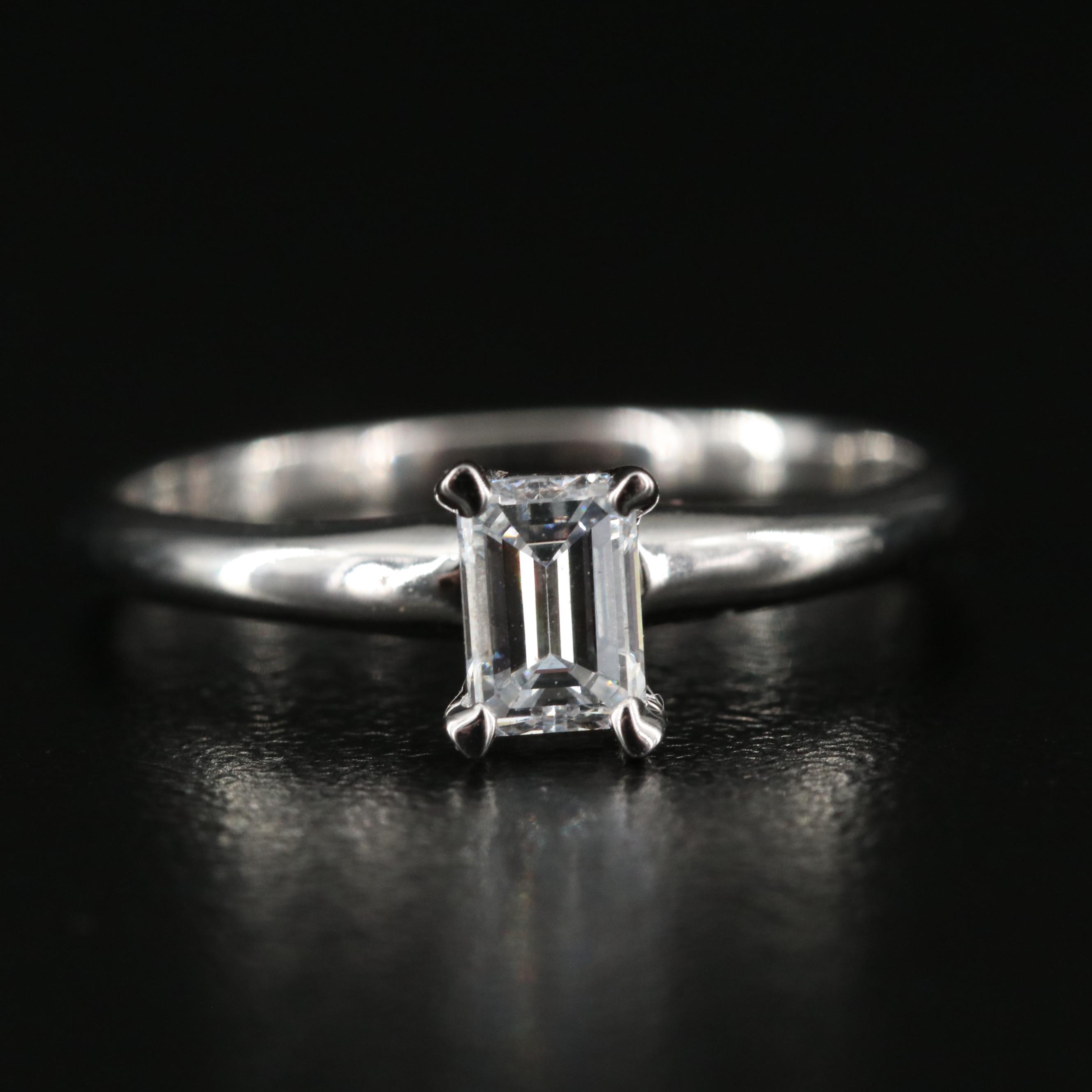14K 0.49 CT Lab Grown Diamond Solitaire Ring
