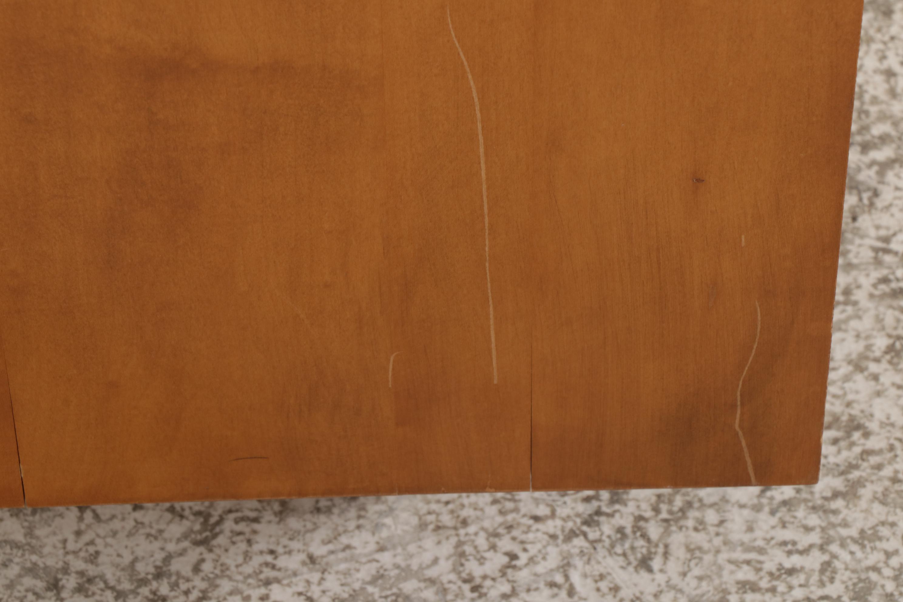 Crawford Furniture Mid Century Modern Maple Nine-Drawer Dresser and Mirror