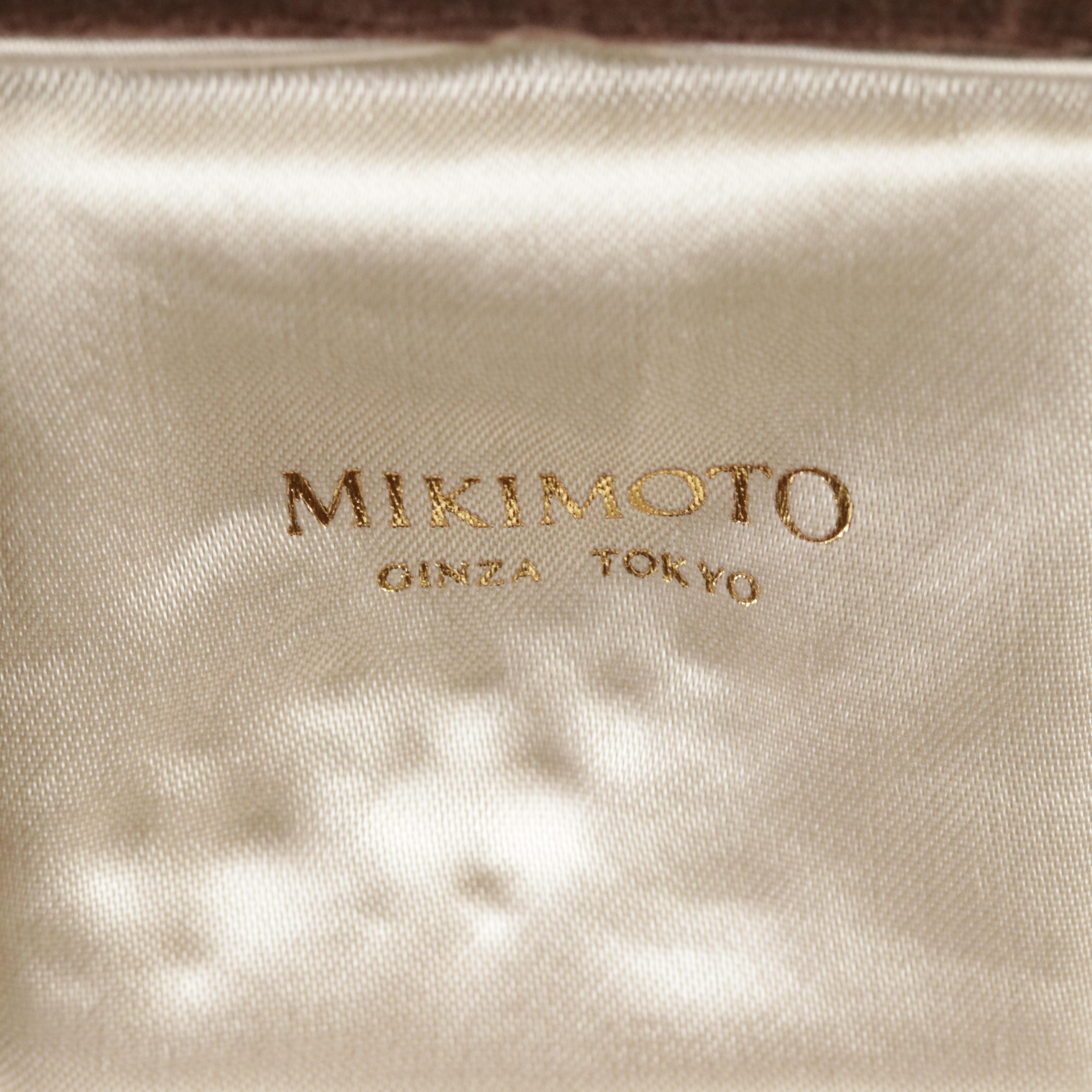 1960s Mikimoto Sterling Pearl Spray Brooch