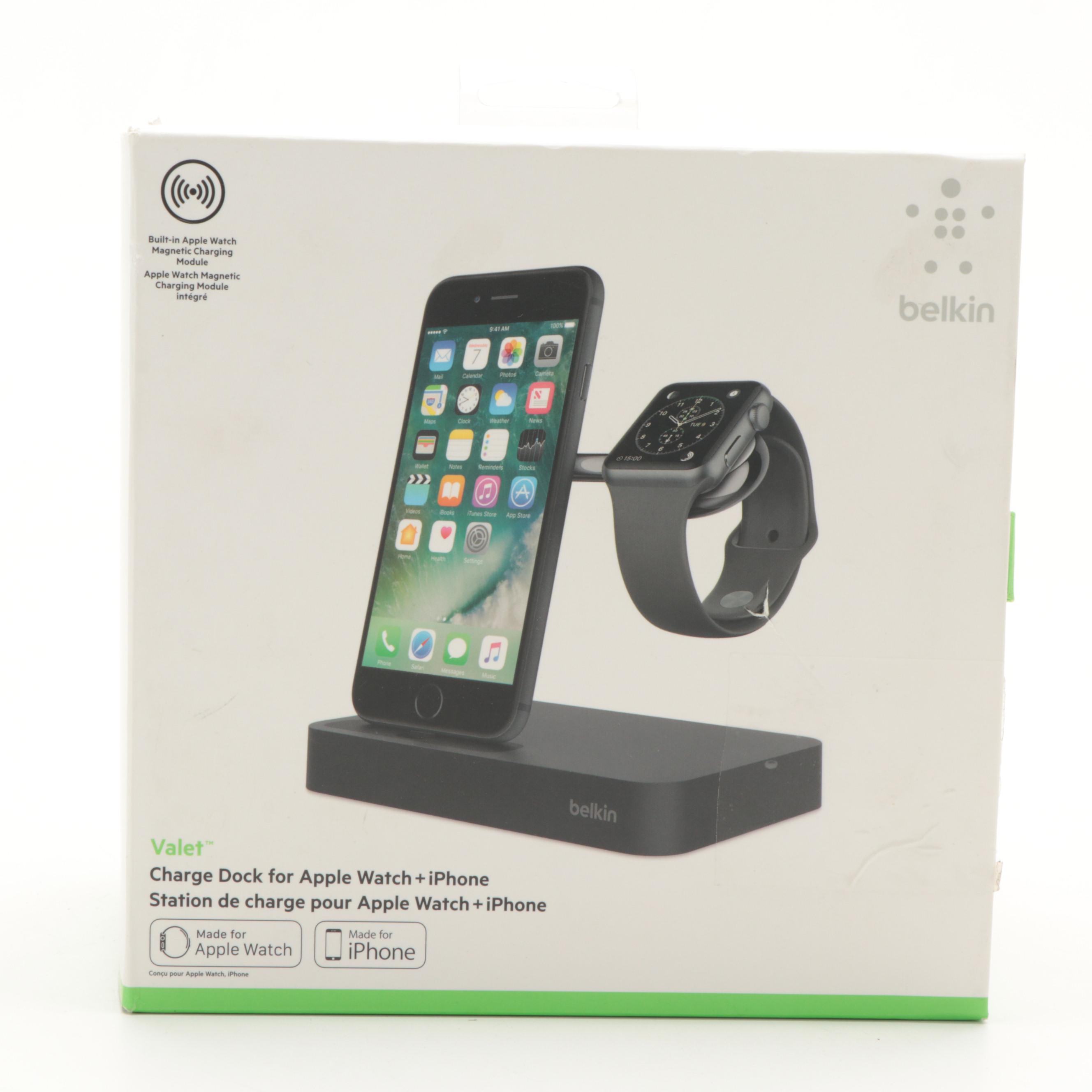 Belkin Valet Apple Watch and iPhone Charging Dock with Enence Instant Translator