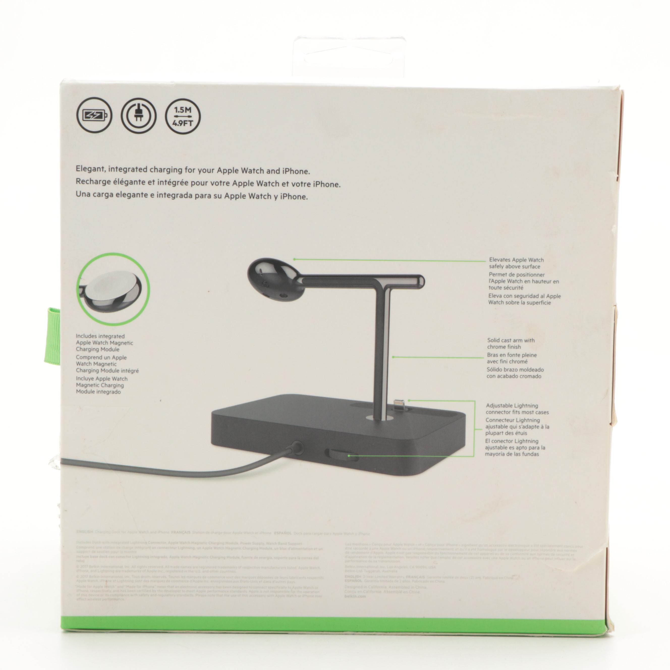 Belkin Valet Apple Watch and iPhone Charging Dock with Enence Instant Translator