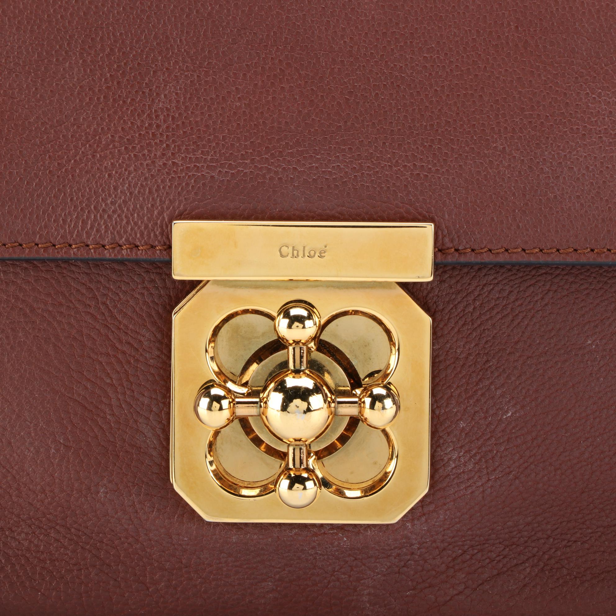 Chloé Elsie Chain Shoulder Bag Small in Pebbled Leather