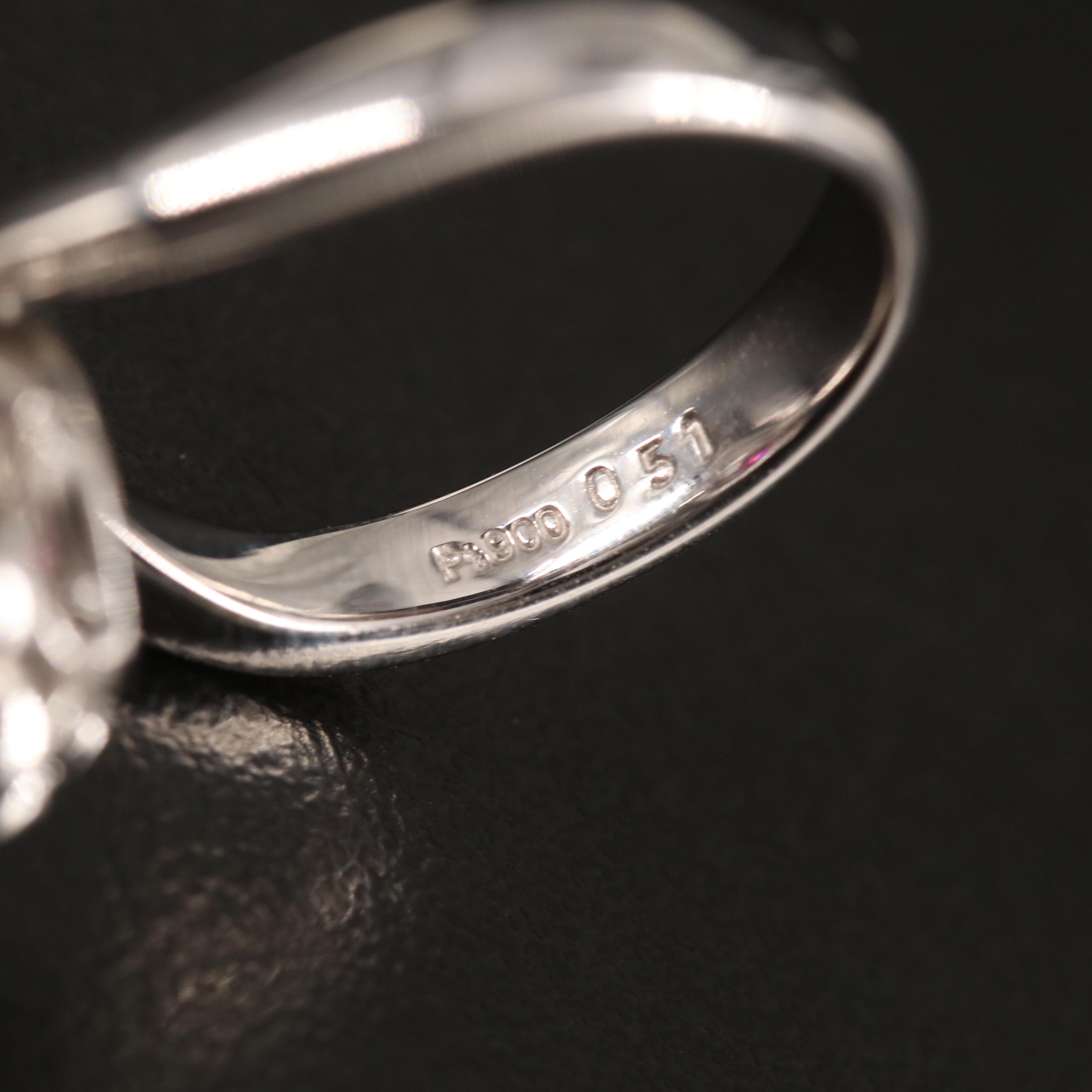 Platinum 1.02 CT Ruby and Diamond Aigrette Ring