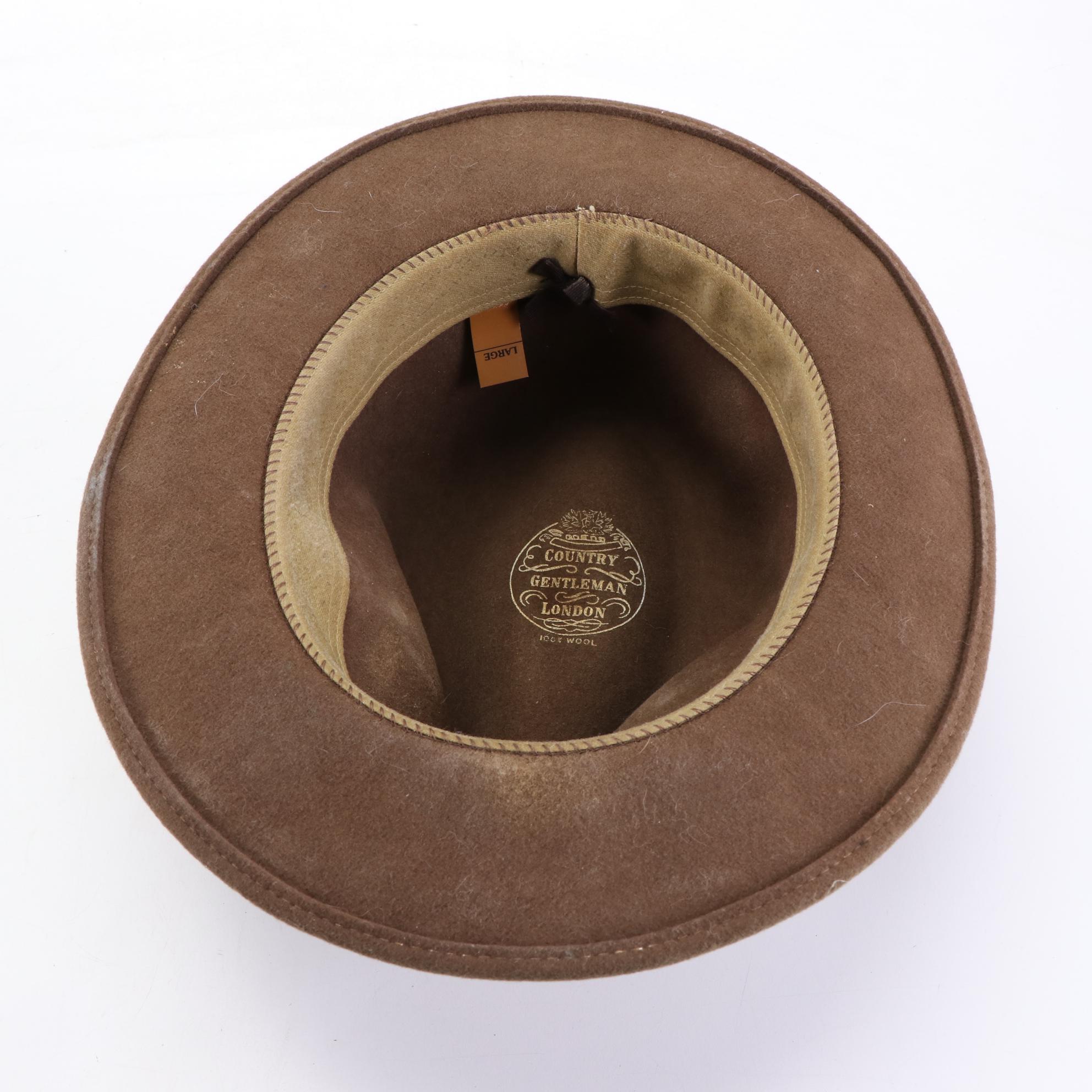 Country Gentleman Fedoras in Wool Felt and Straw and Non Plus Ultra Suede Fedora