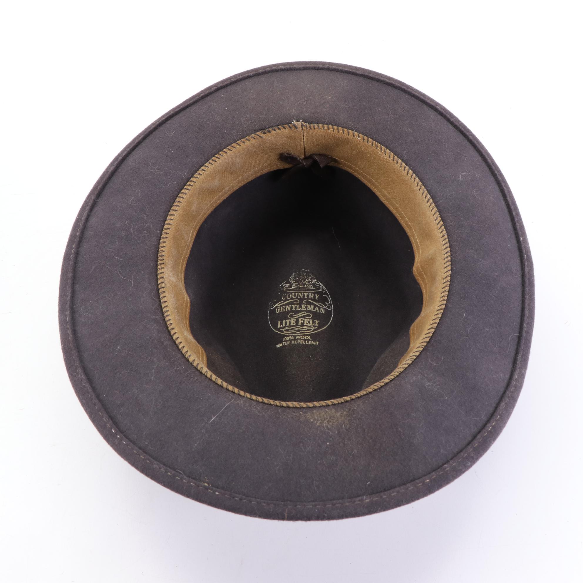 Country Gentleman Fedoras in Wool Felt and Straw and Non Plus Ultra Suede Fedora