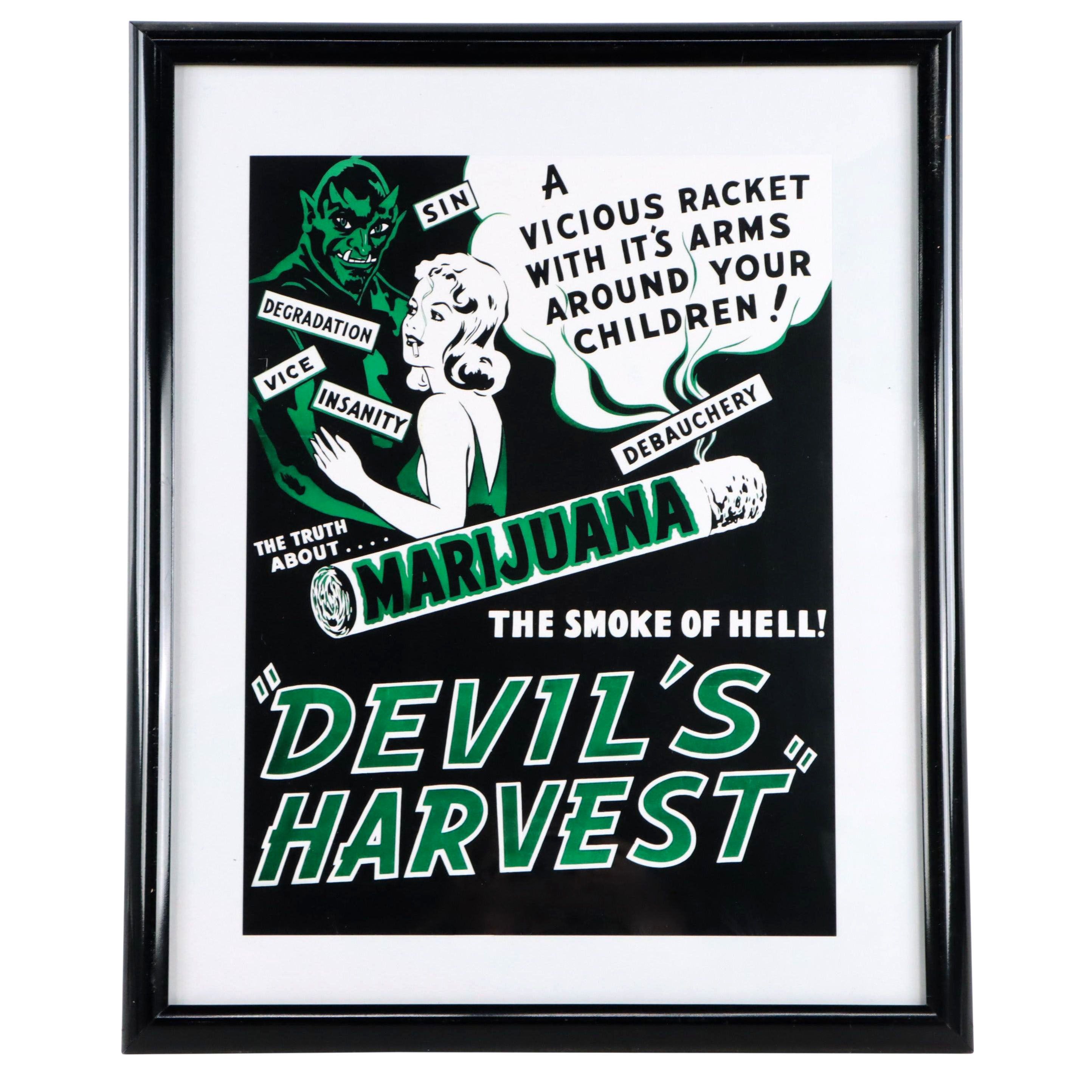 Giclée After Marijuana Propaganda Poster, 21st Century