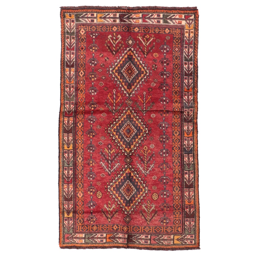 4'1 x 6'4 Hand-Knotted Persian Lurs Area Rug
