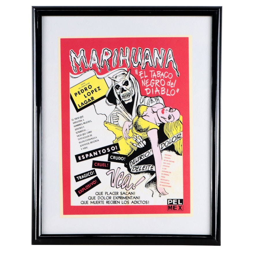 Giclée After Marijuana Propaganda Poster, 21st Century