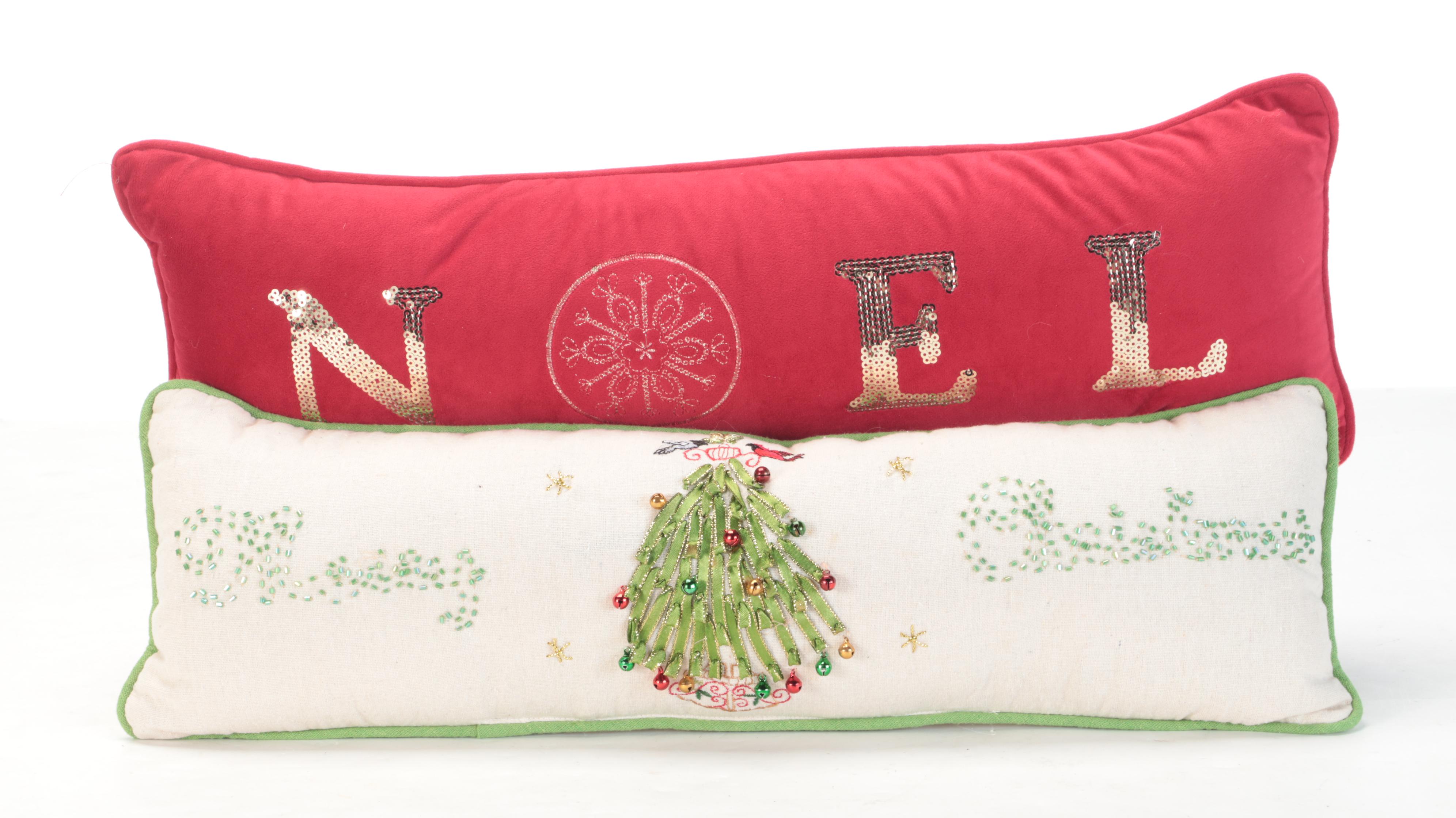 Devi Designs and Other Throw Pillows, Runners and Other Christmas Themed Decor
