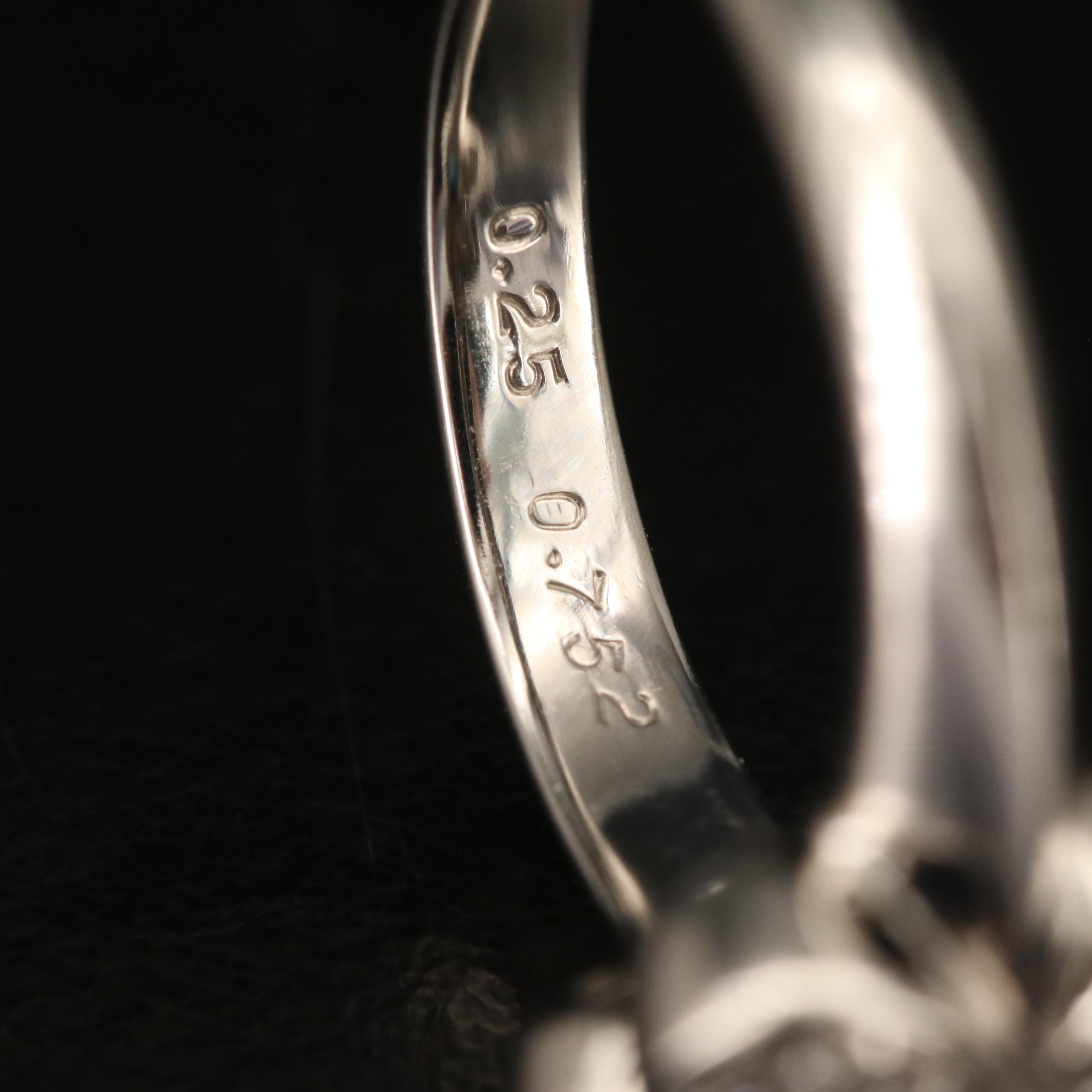 Platinum Sapphire and Diamond Flower Ring