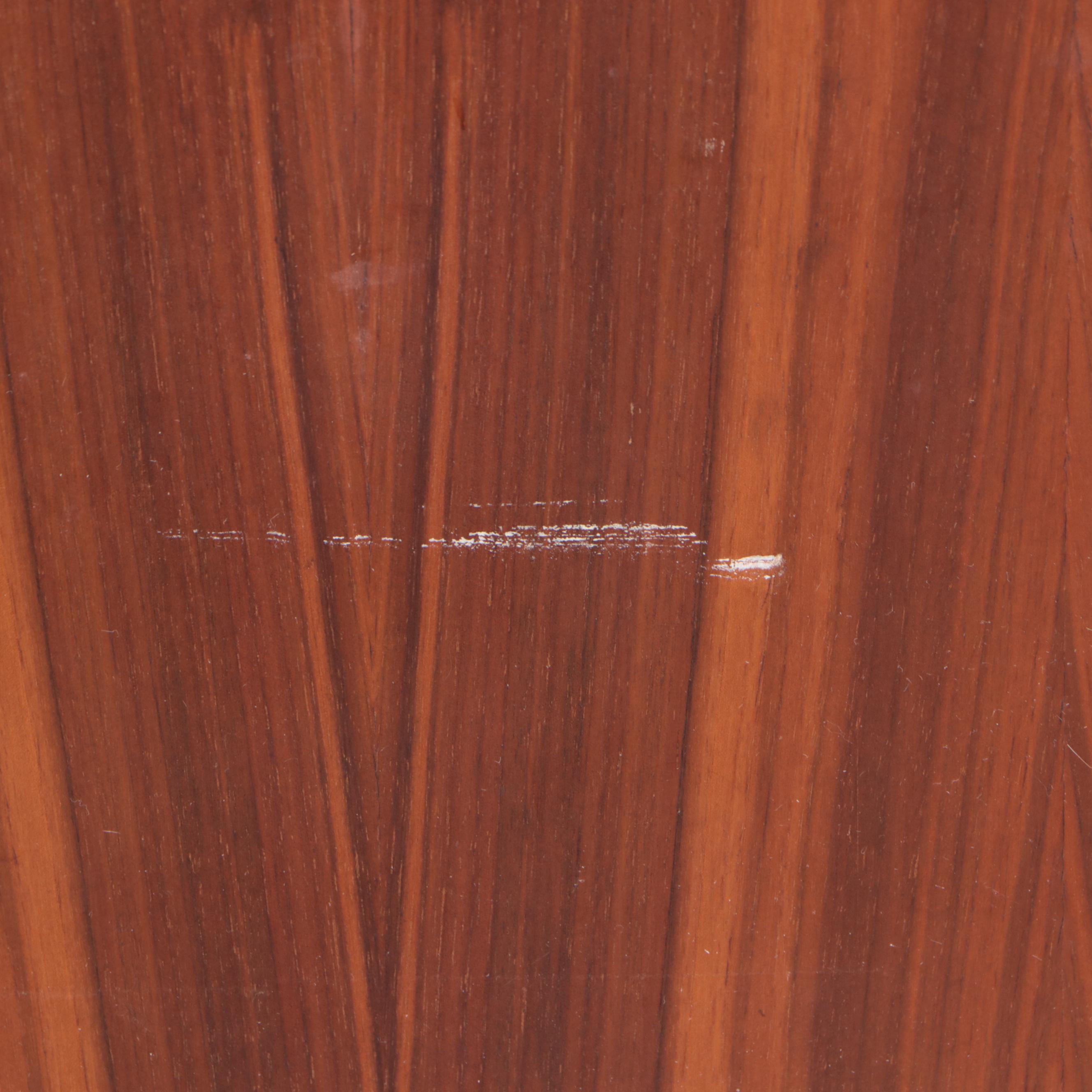 Figured Walnut Chest of Drawers with Ring Pulls, Mid-20th Century