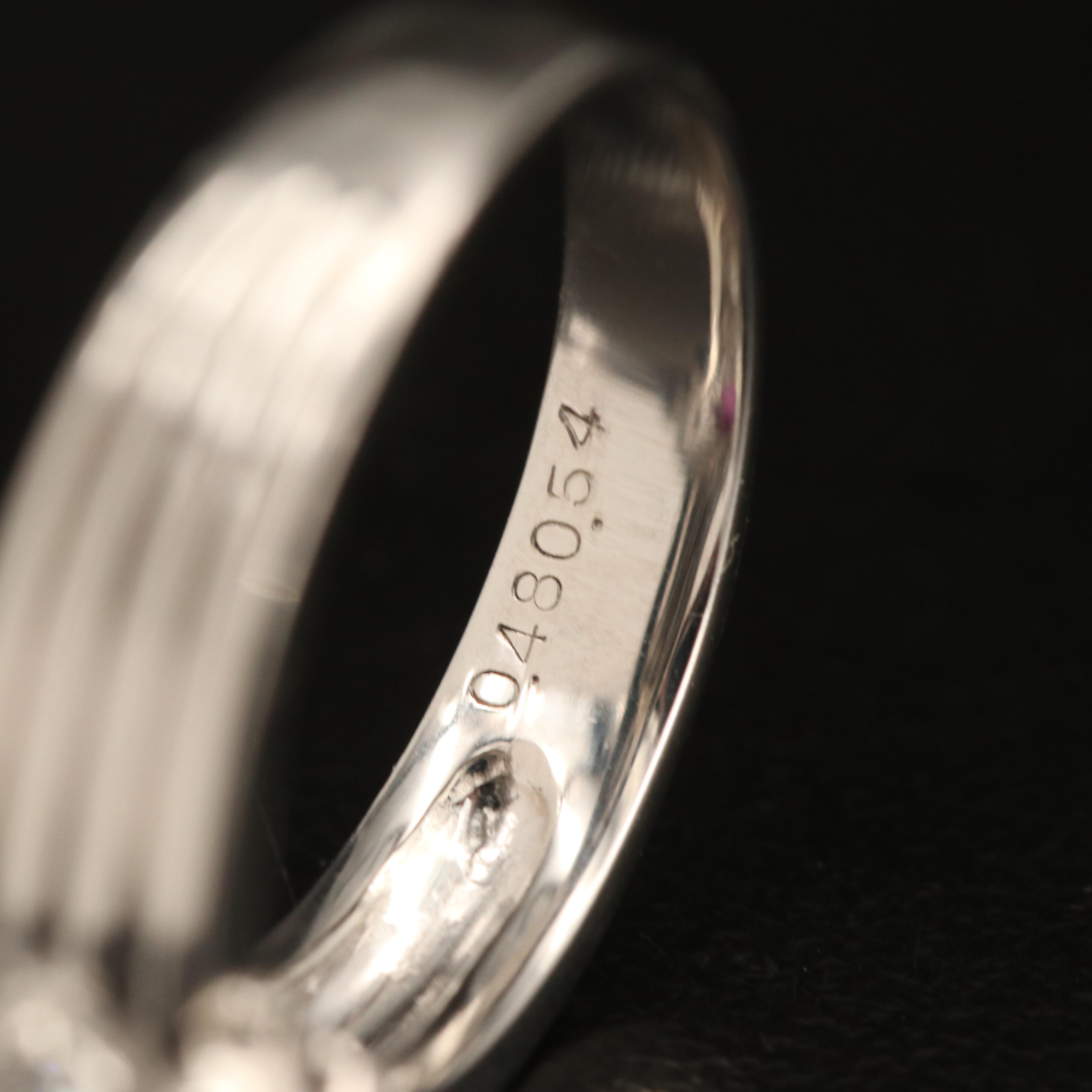 Platinum Ruby and Diamond Ring