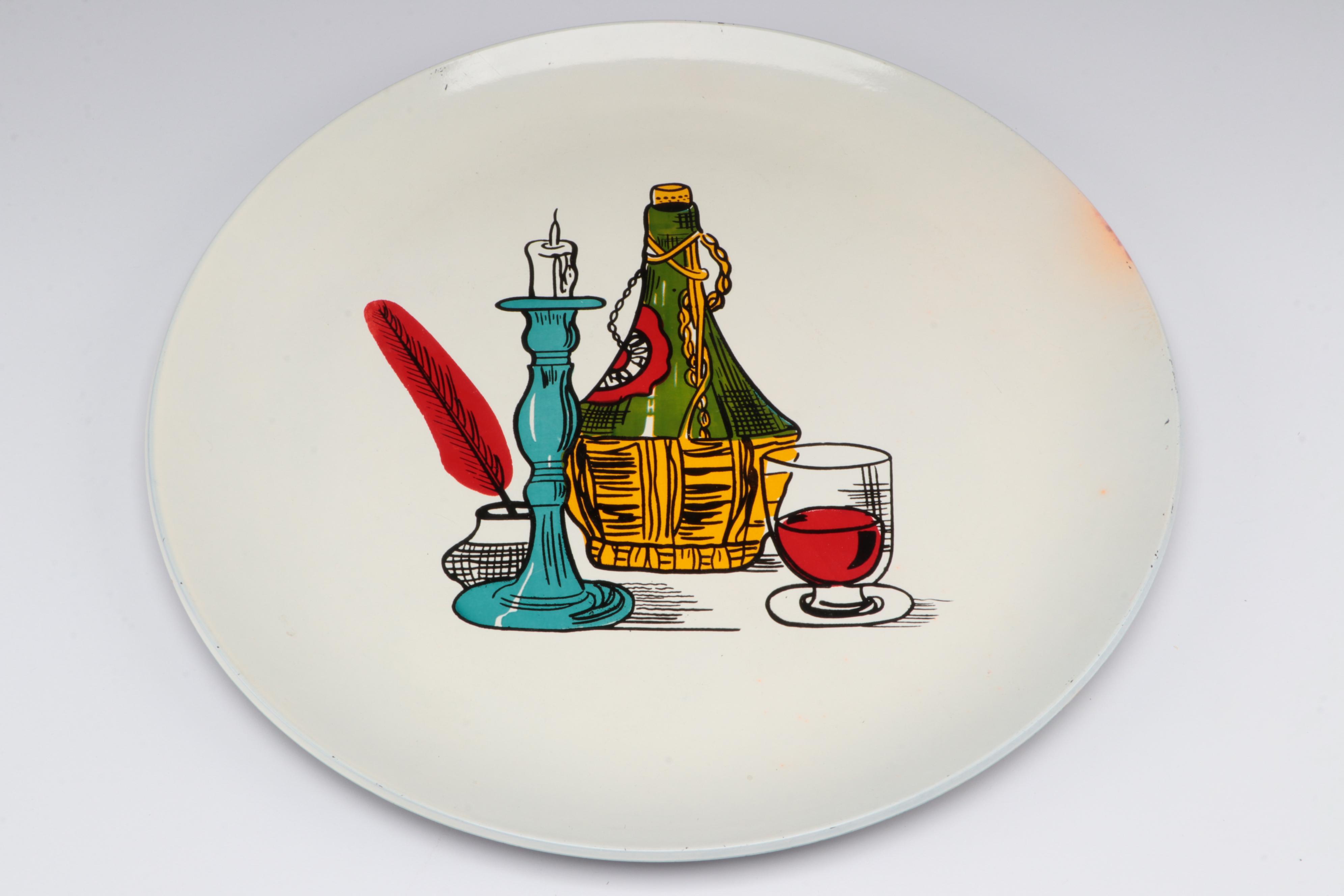 Art Mark Melamine Tray with Other Snack Set and Cocktail Set