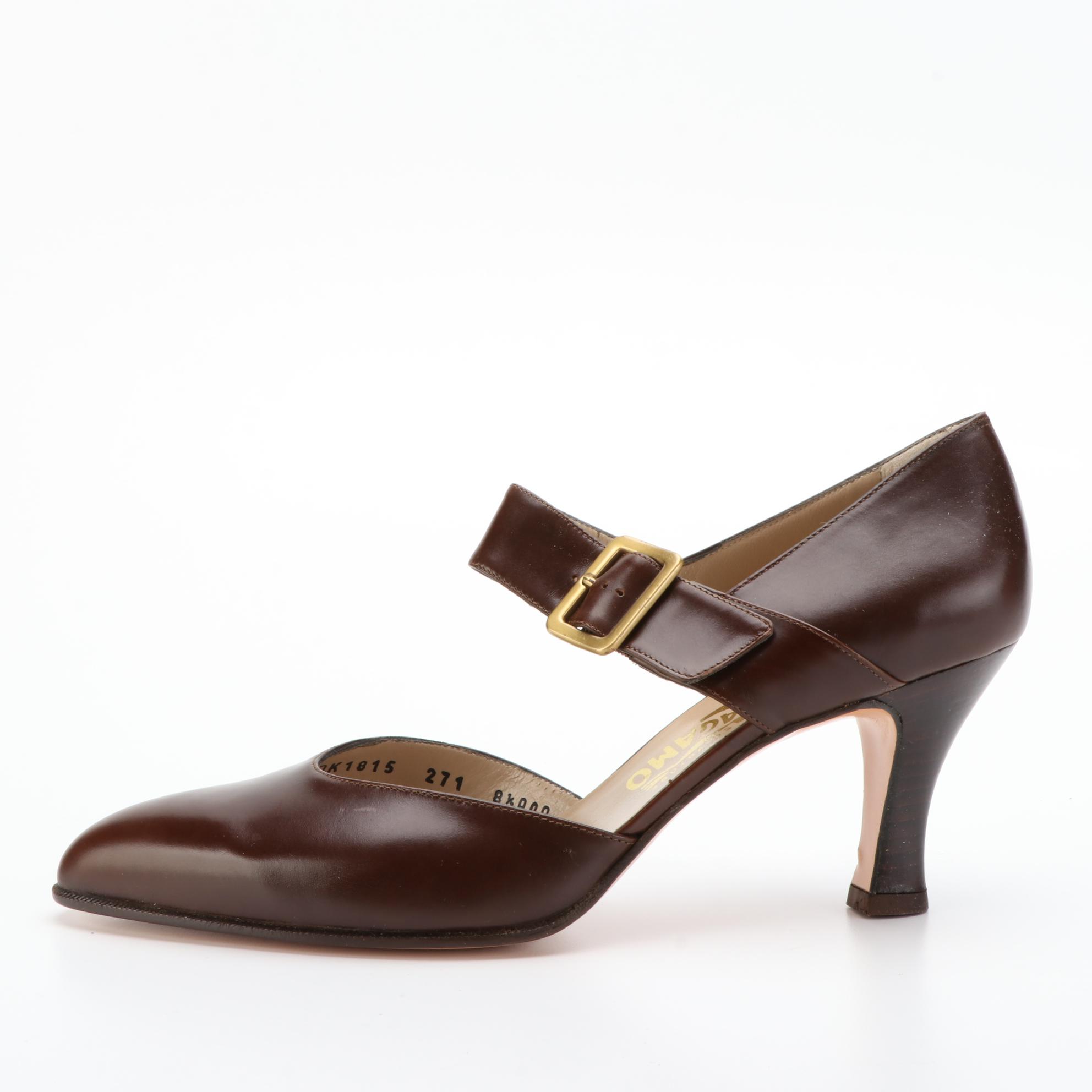 Salvatore Ferragamo T- Strap, Ankle Strap and Slingback Shoes