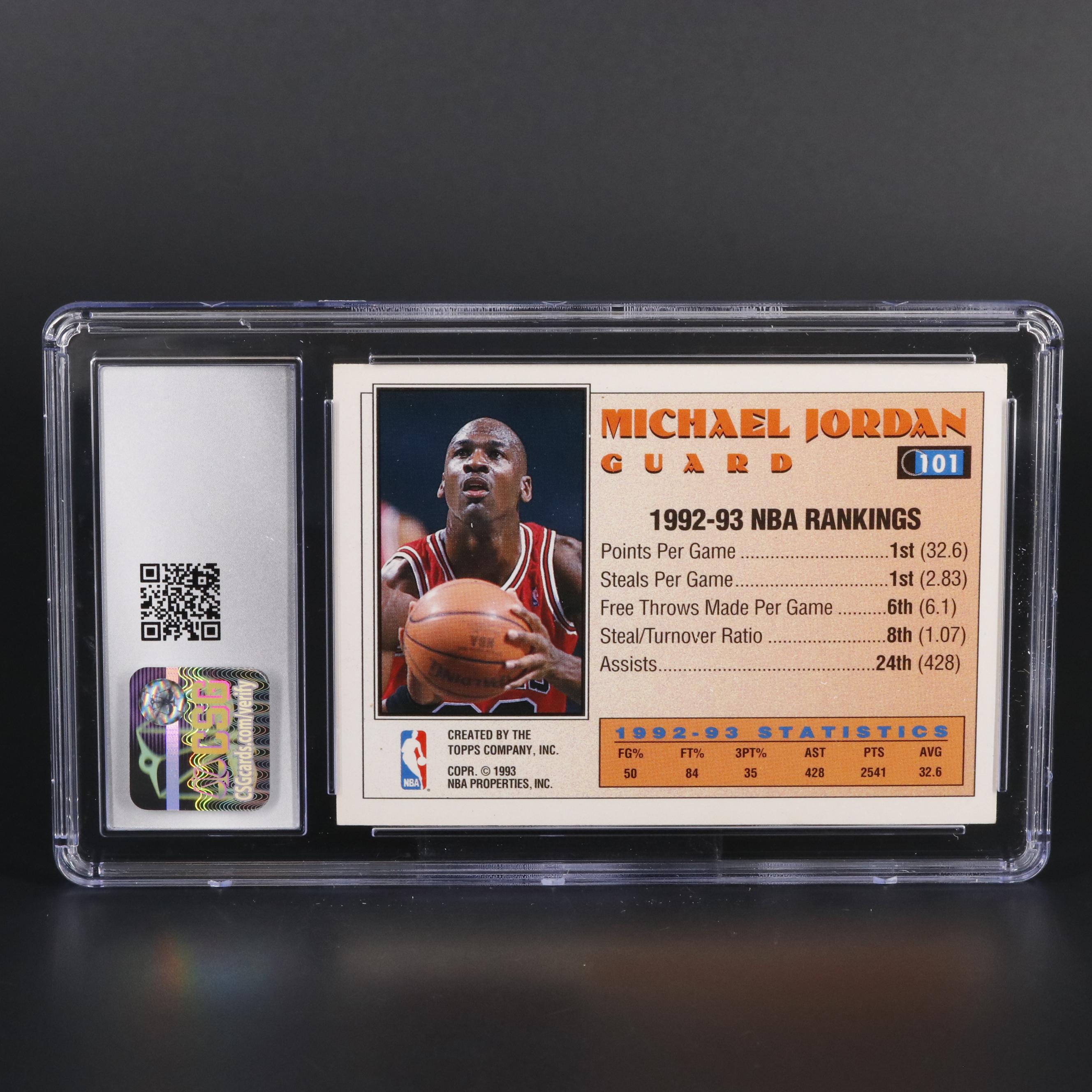 1993-94 Topps All-Star Michael Jordan CSG 9 #101 Chicago Bulls