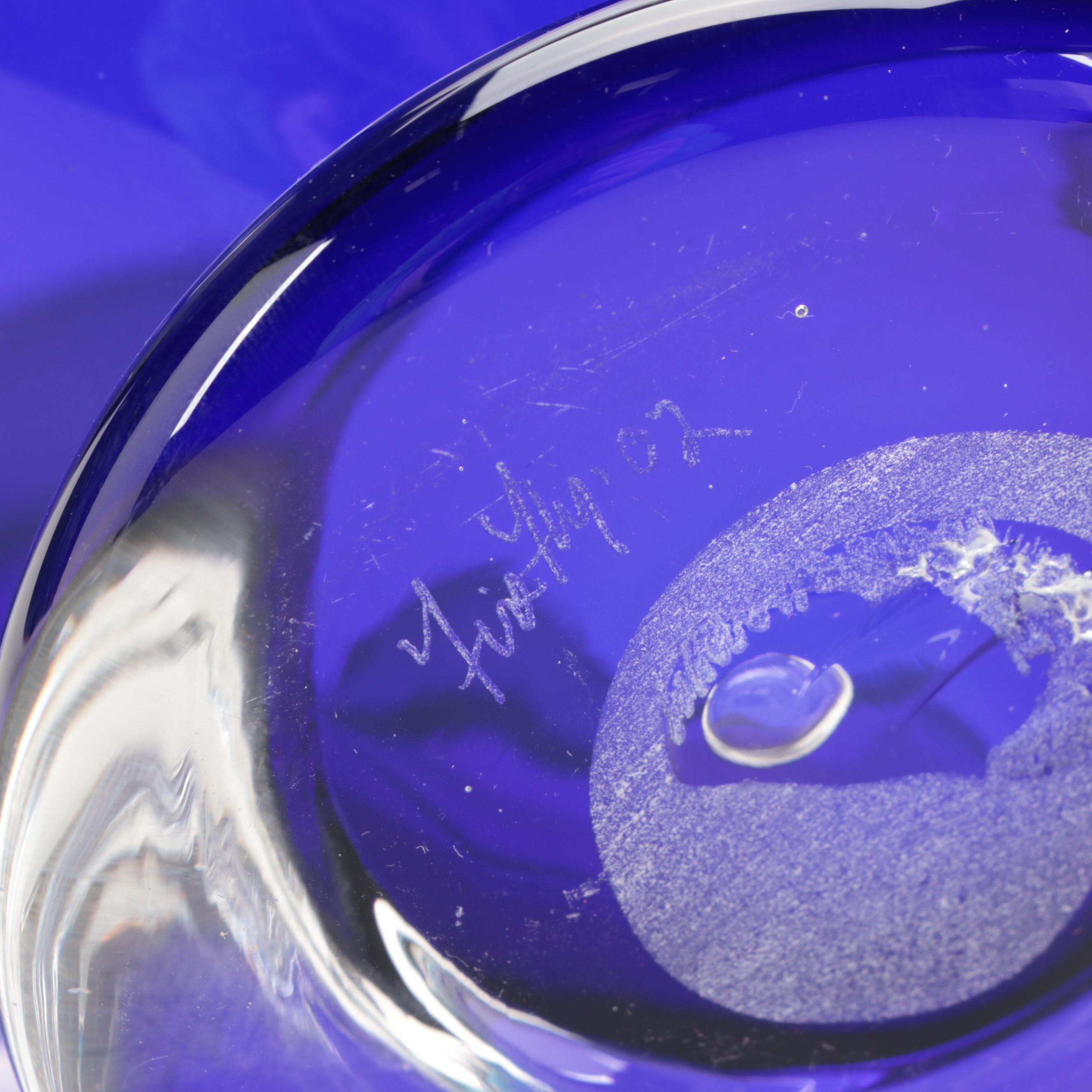 FireFly Studios Art Glass Handkerchief Bowl