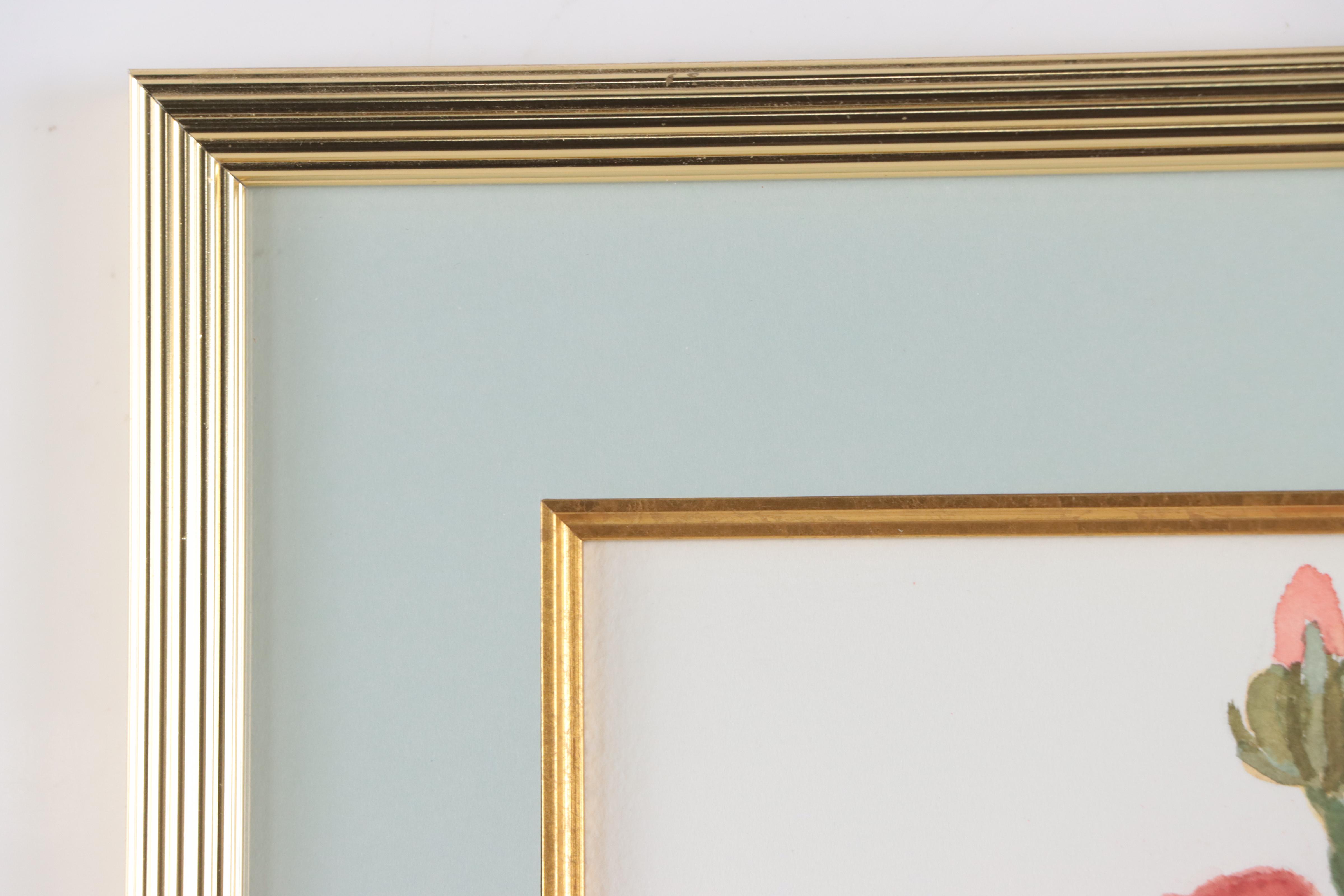 A. Lang Floral Watercolor Painting, 1996