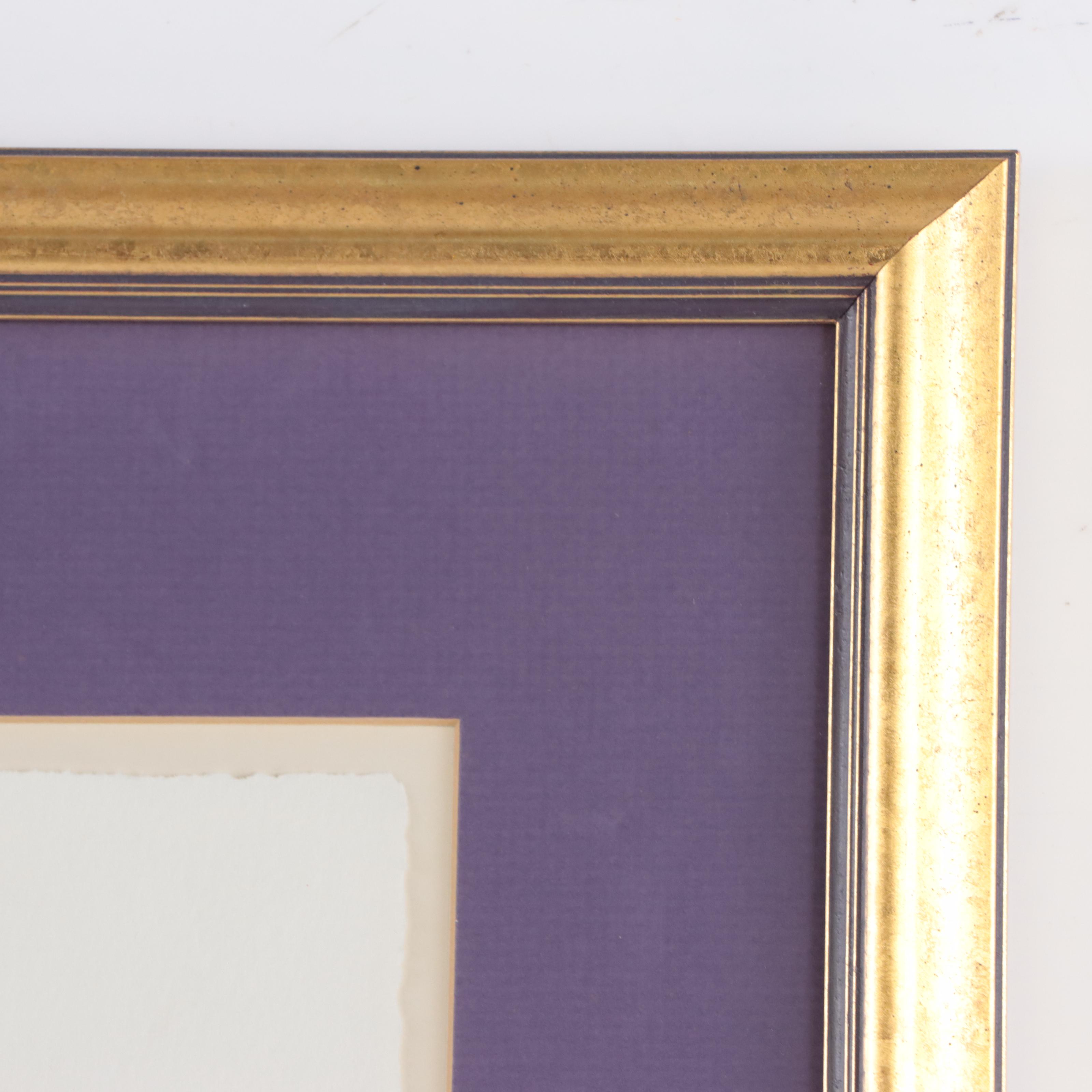 Elsa Morris Watercolor Painting of Iris, Late 20th Century