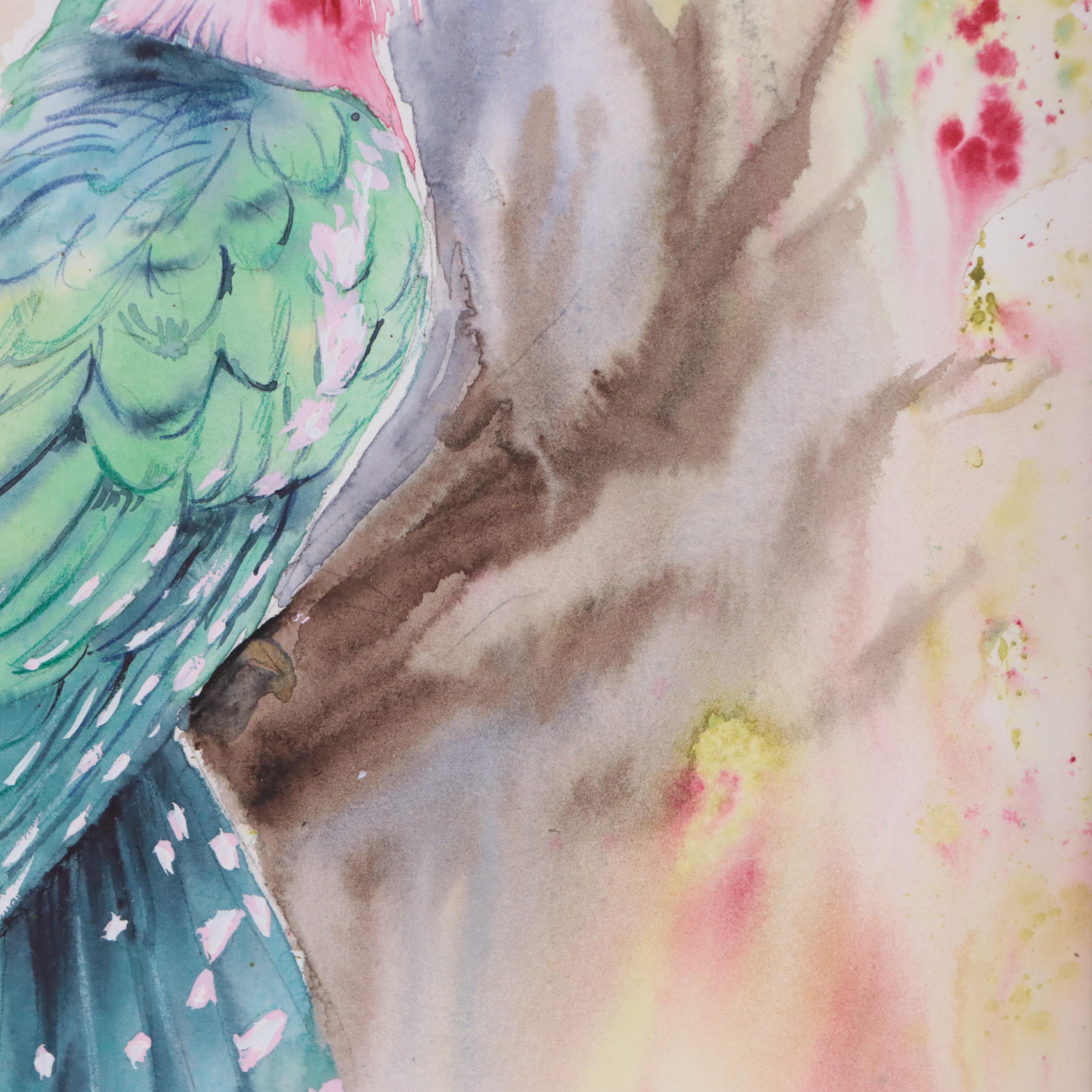 Watercolor Painting of Hummingbird