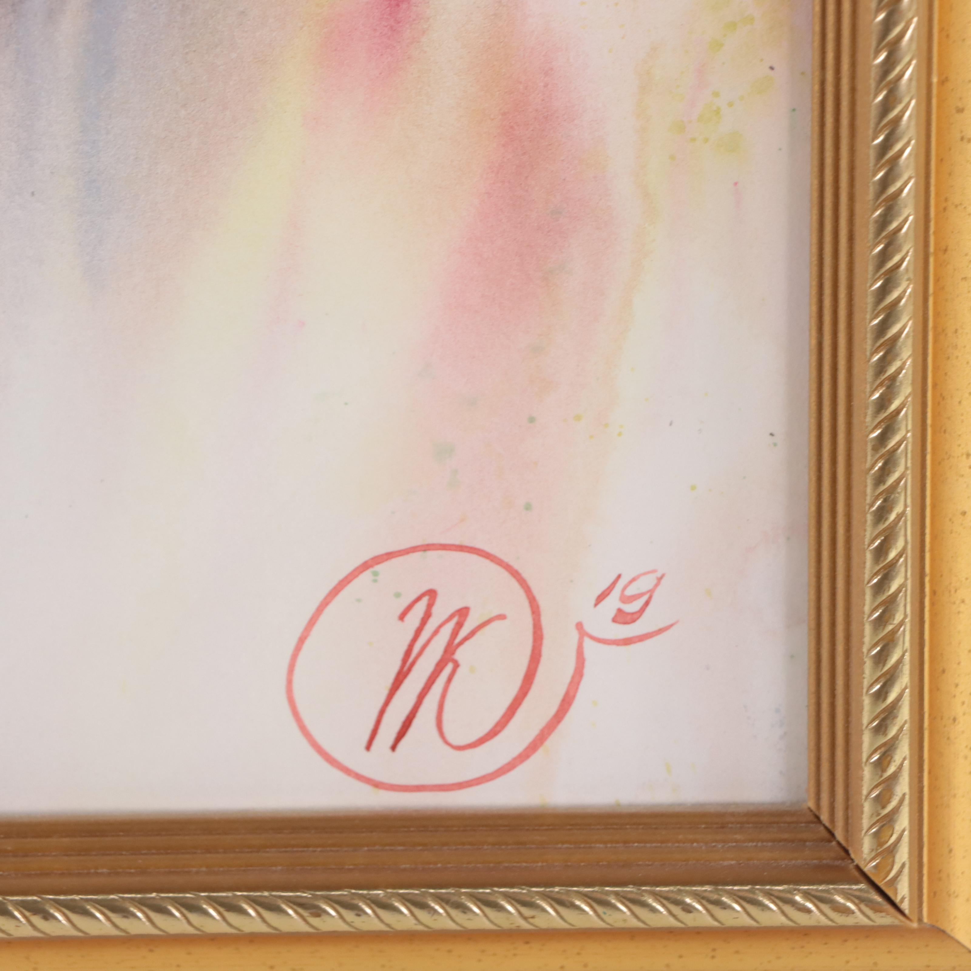 Watercolor Painting of Hummingbird