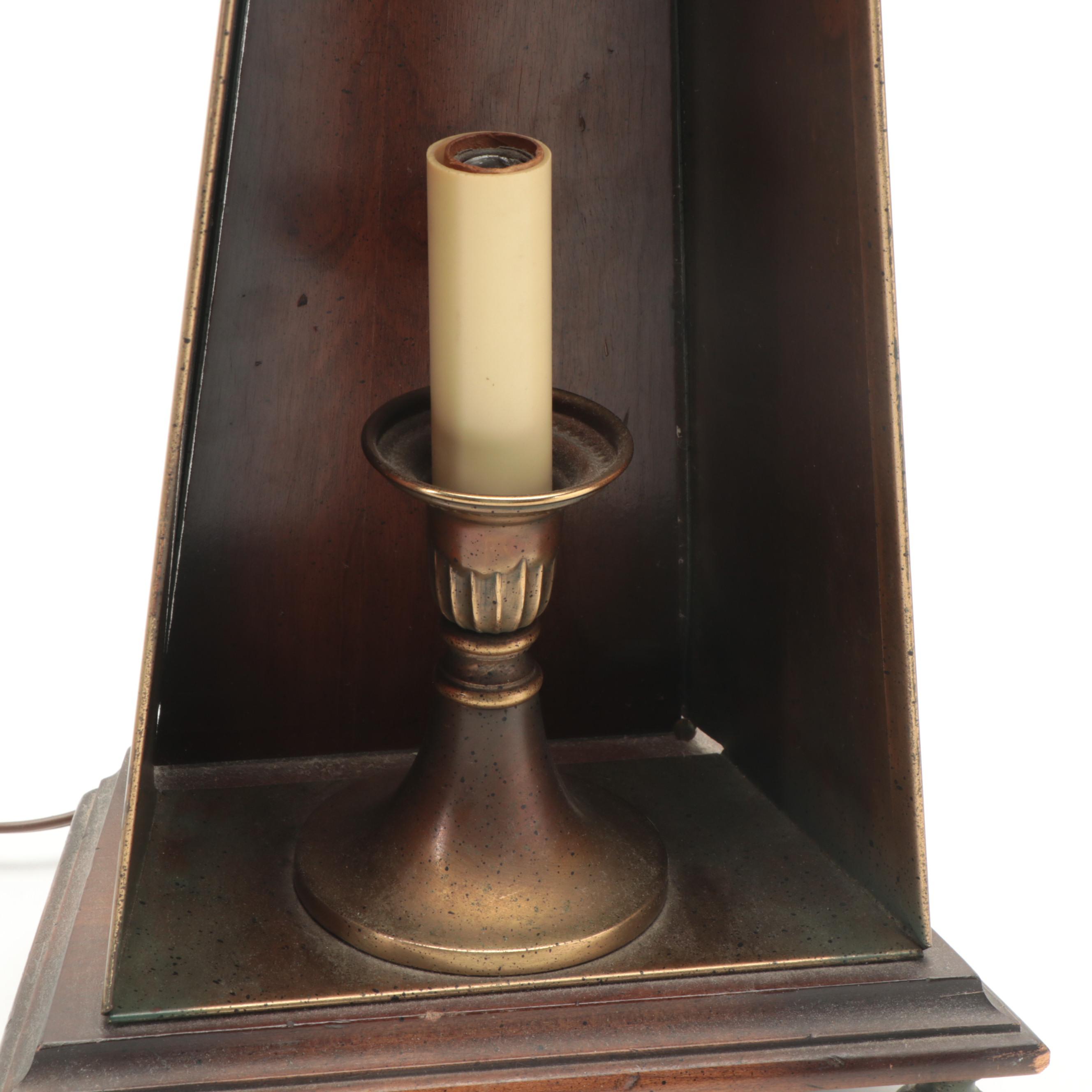Westwood Industries Candlestick Lantern Table Lamp, Late 20th Century