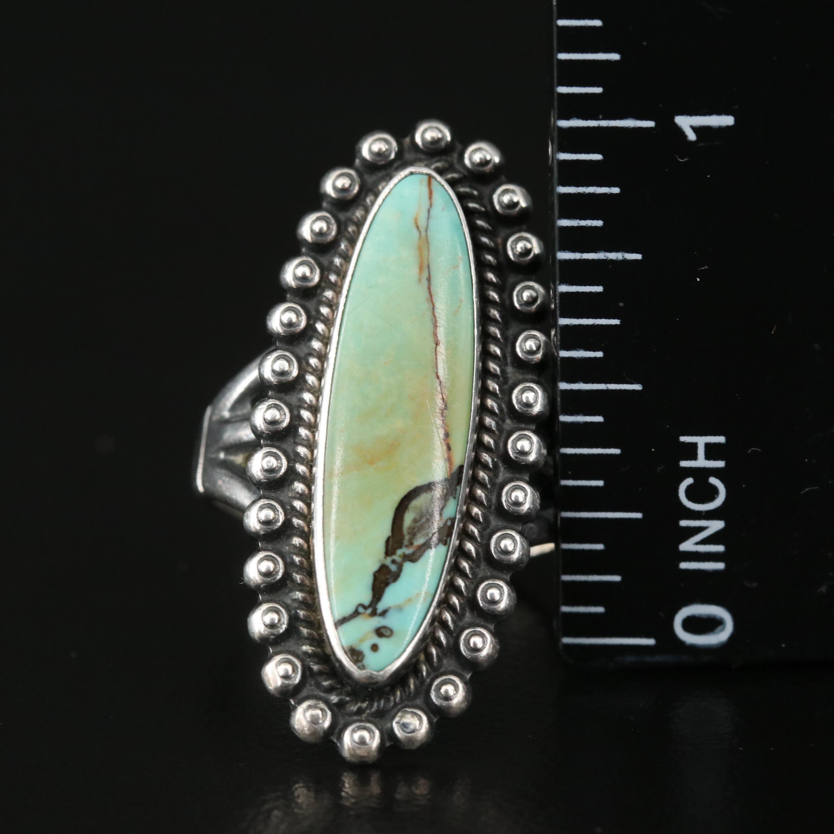 Sterling Rings Including Bell Trading Post, Jasper and Turquoise