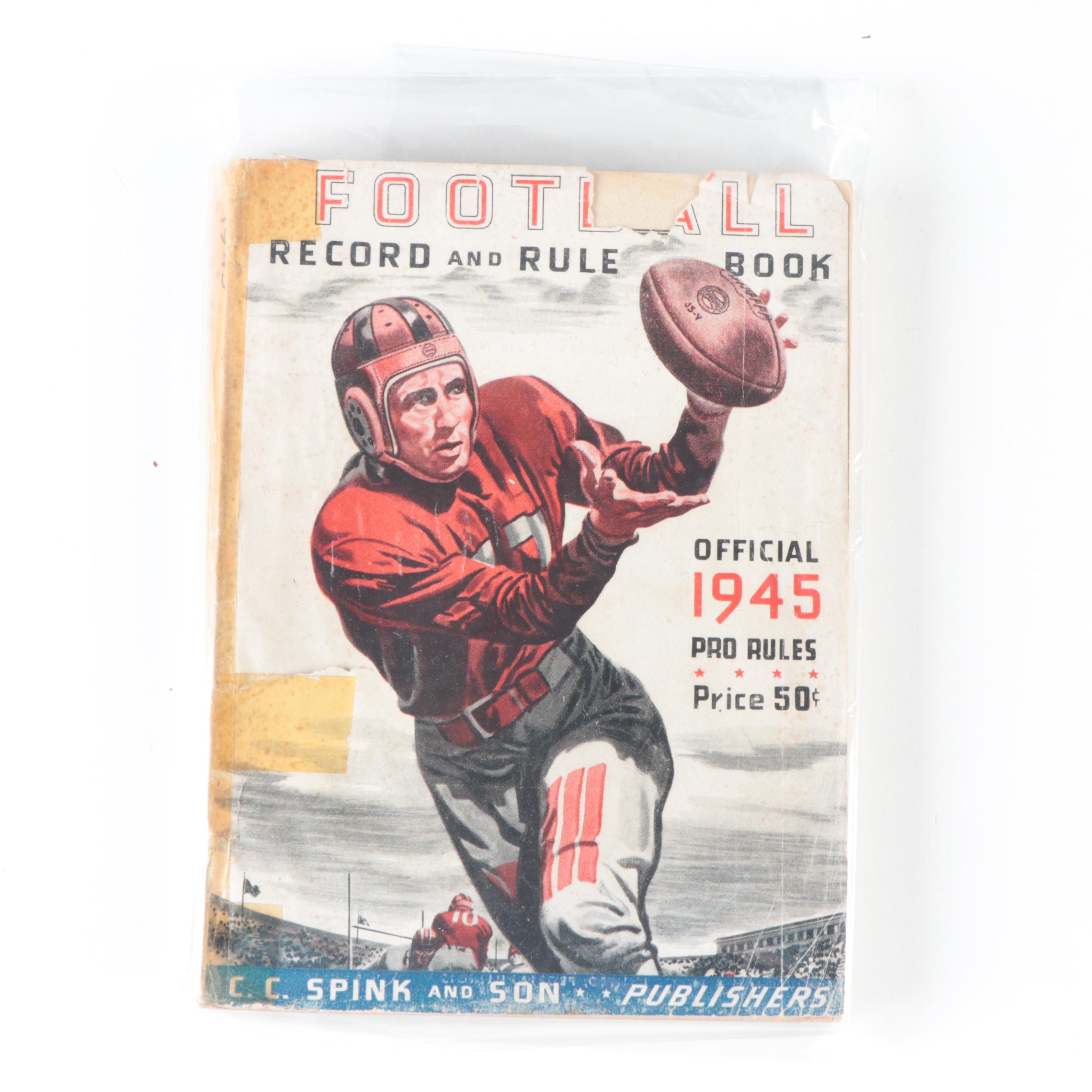 Official National Football League Rule Books, 1945 and 1950