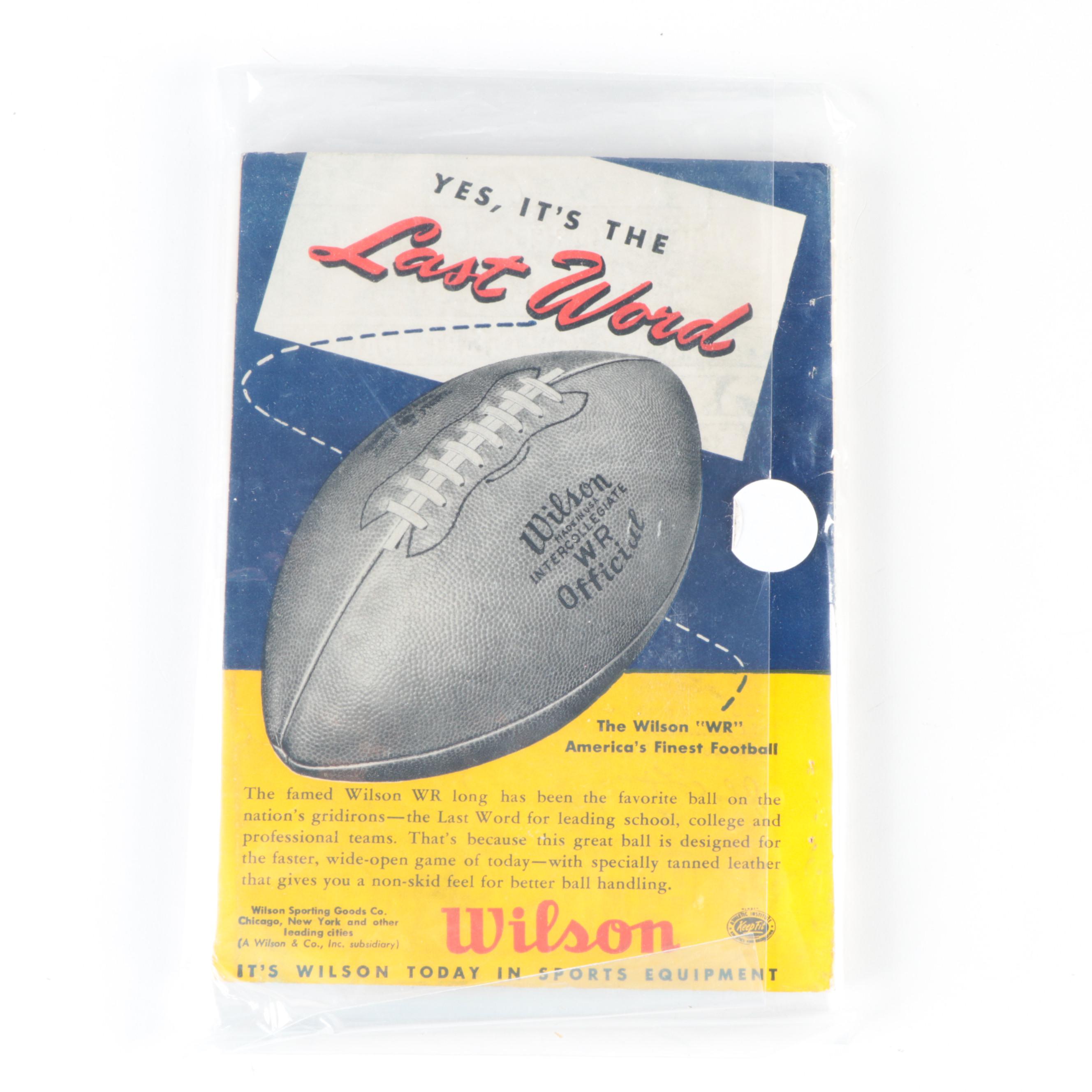 Official National Football League Rule Books, 1945 and 1950
