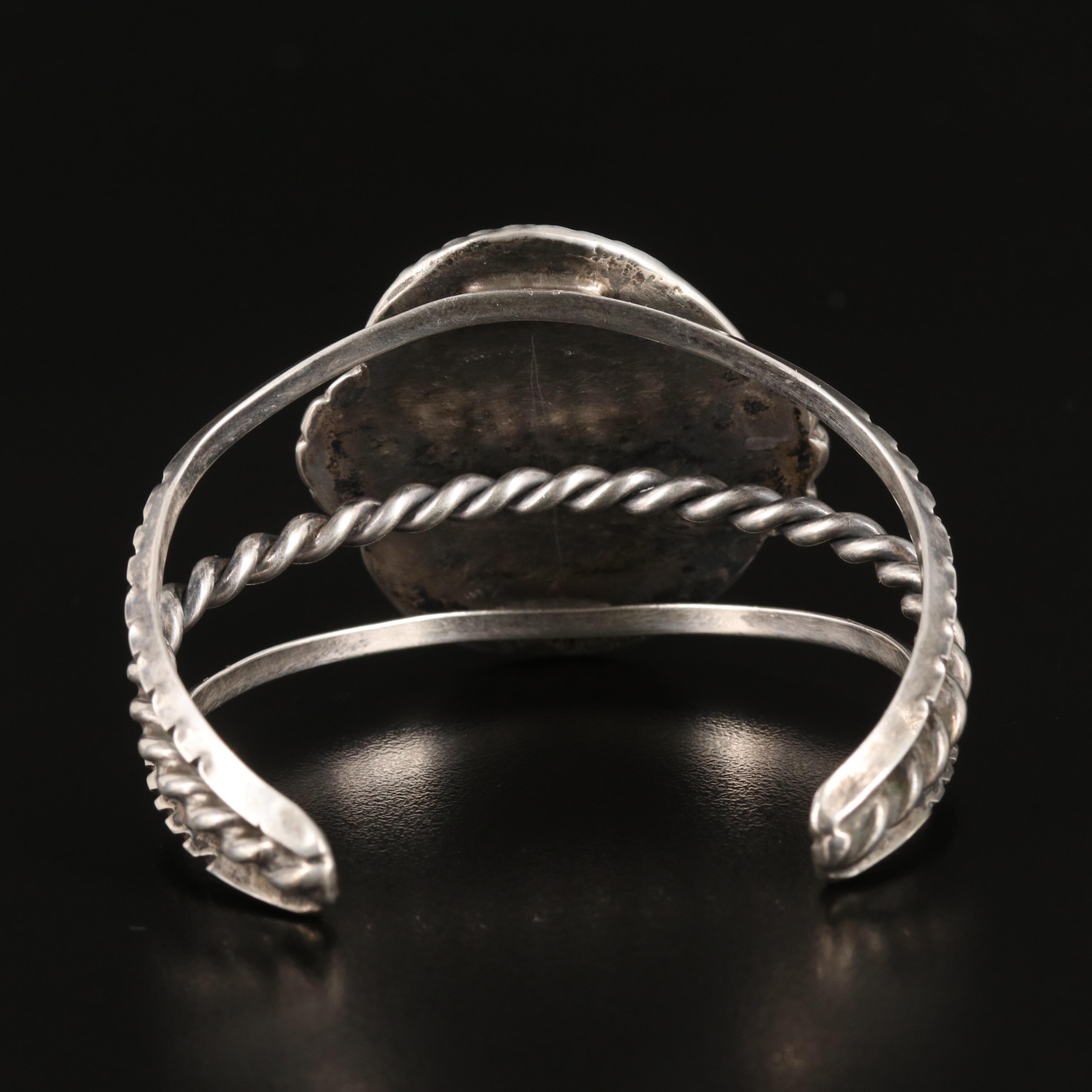 Southwestern Turquoise Cuff in Sterling