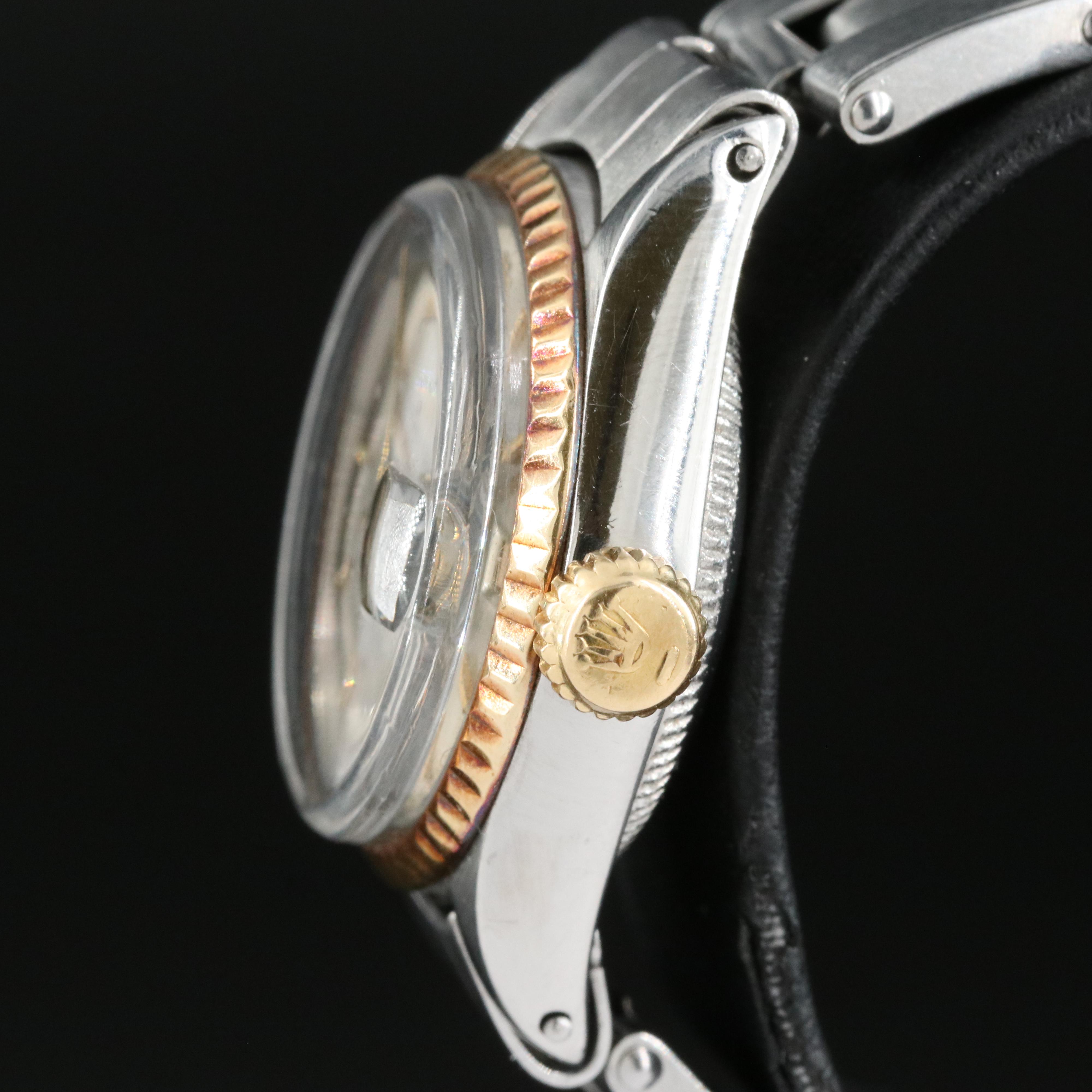 1967 Rolex 18K and Stainless Steel Oyster Perpetual Date Watch