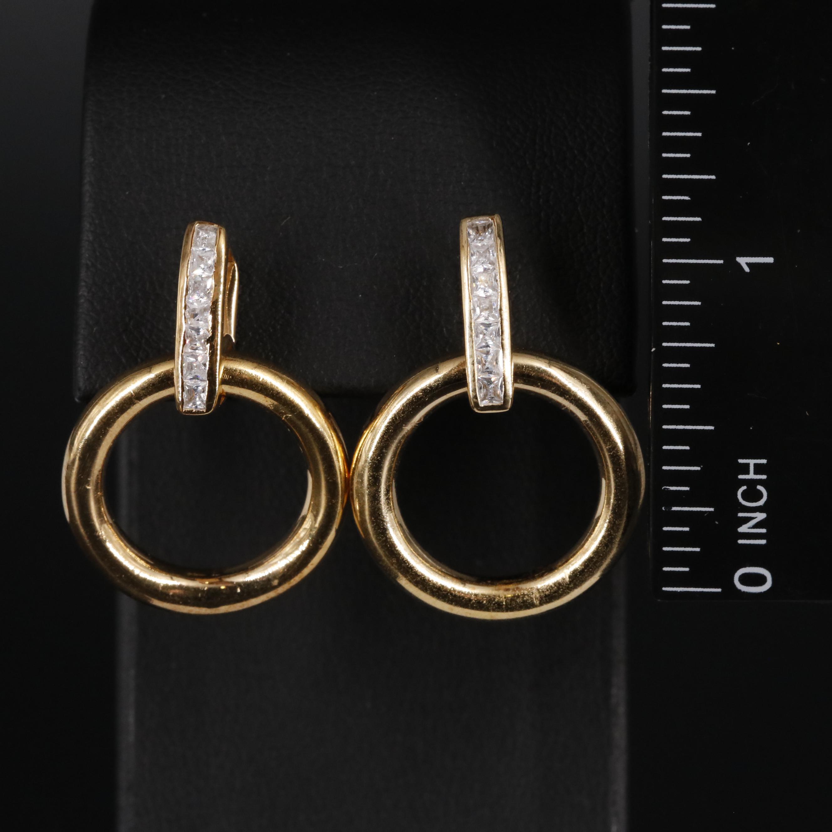 Sterling Door Knocker Earrings