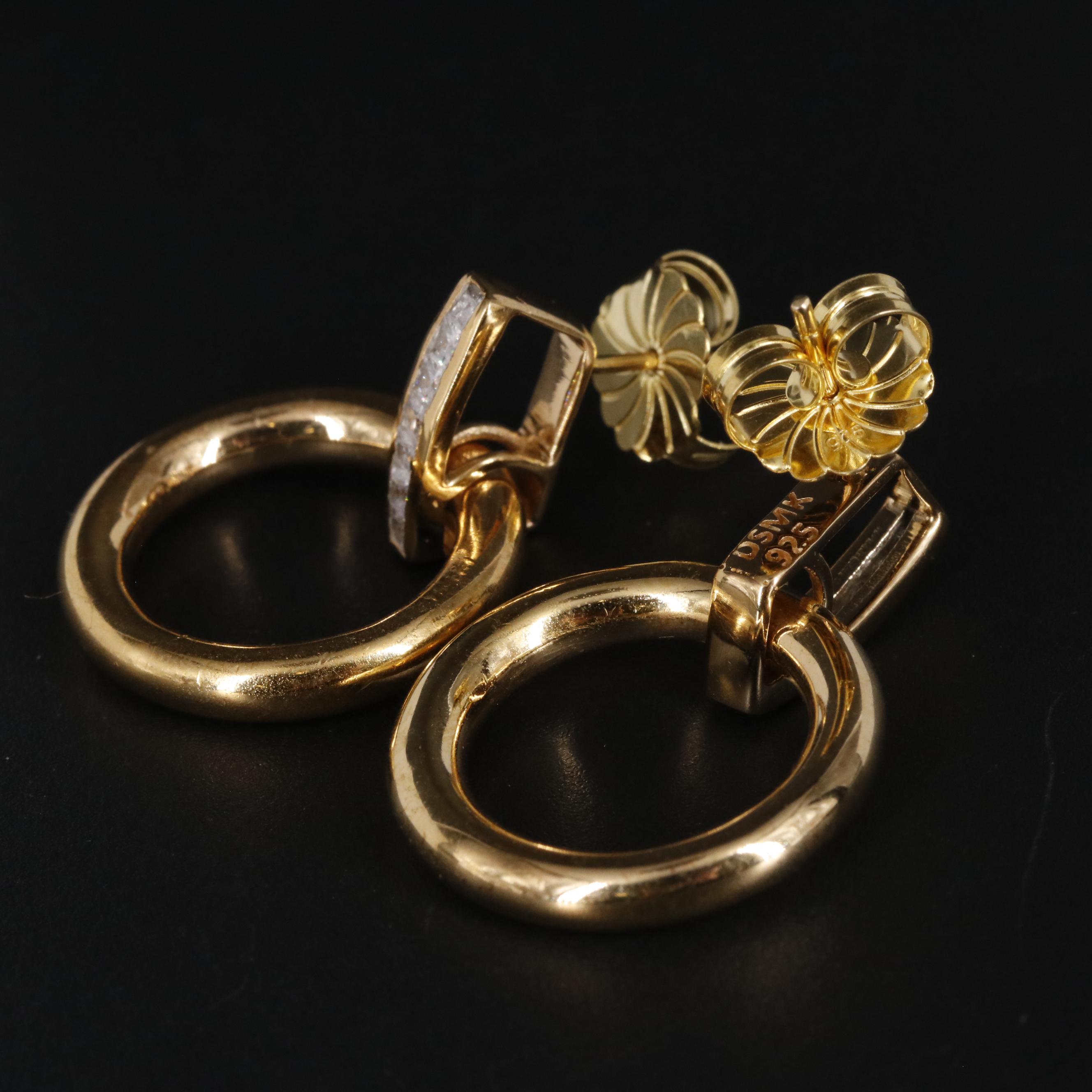 Sterling Door Knocker Earrings