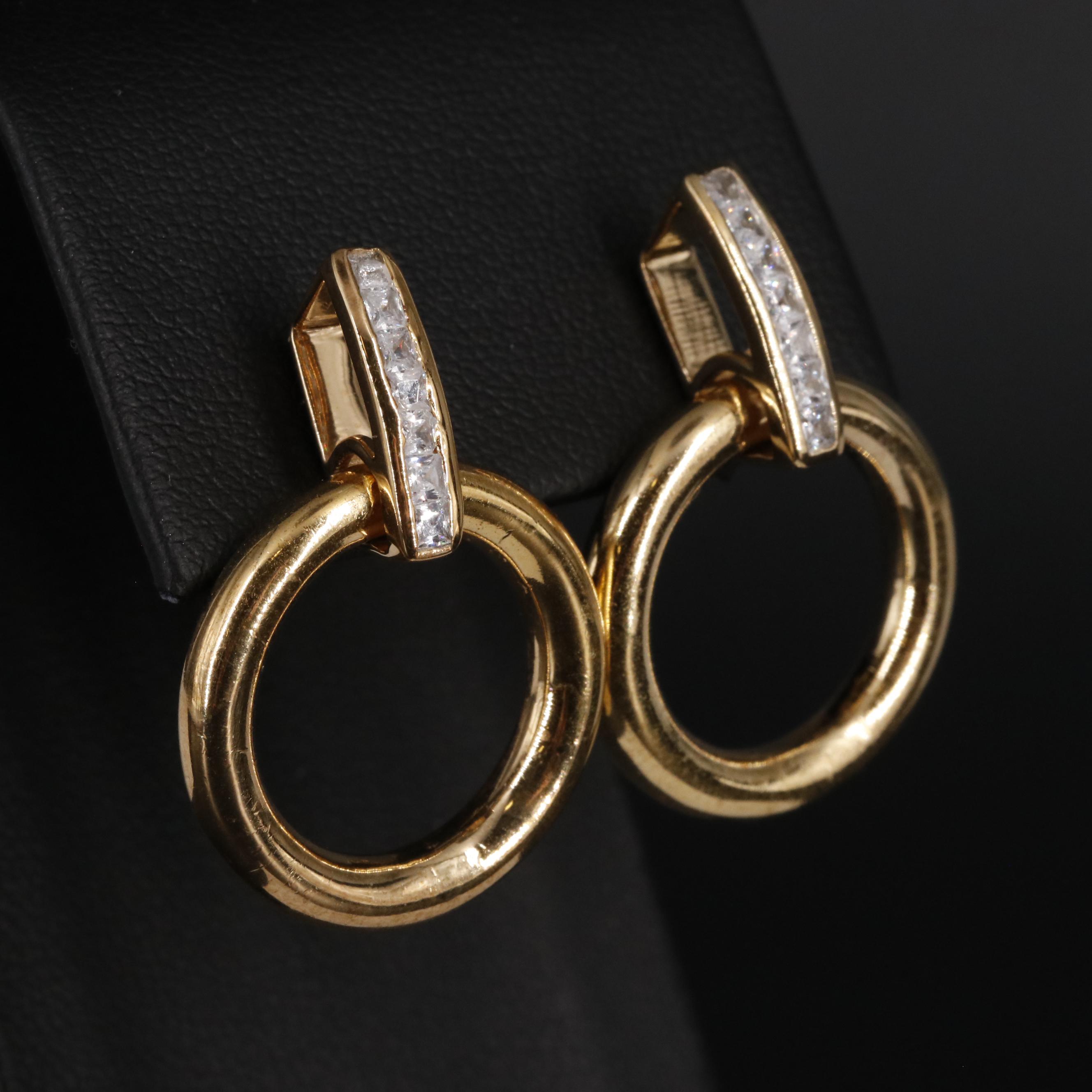 Sterling Door Knocker Earrings