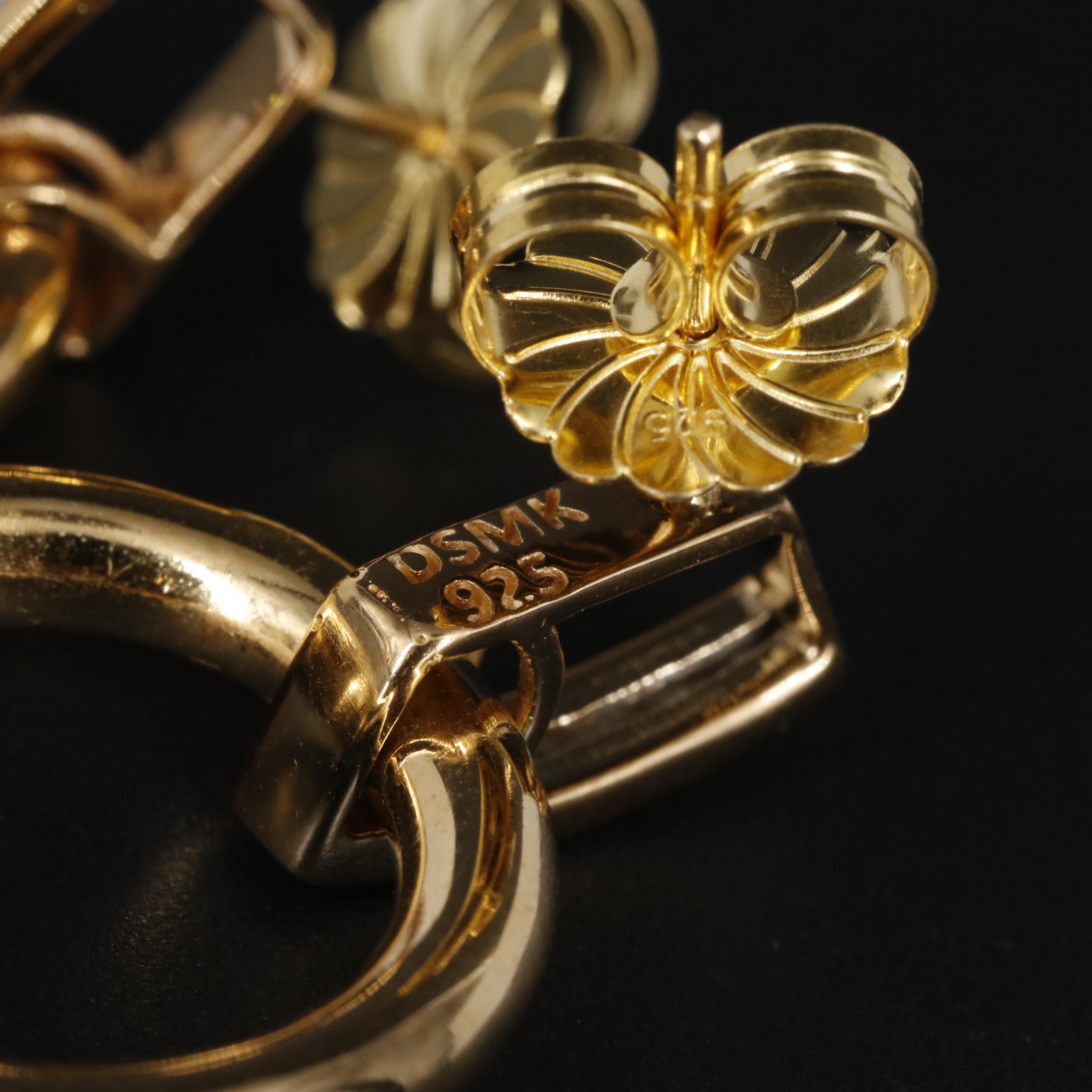 Sterling Door Knocker Earrings