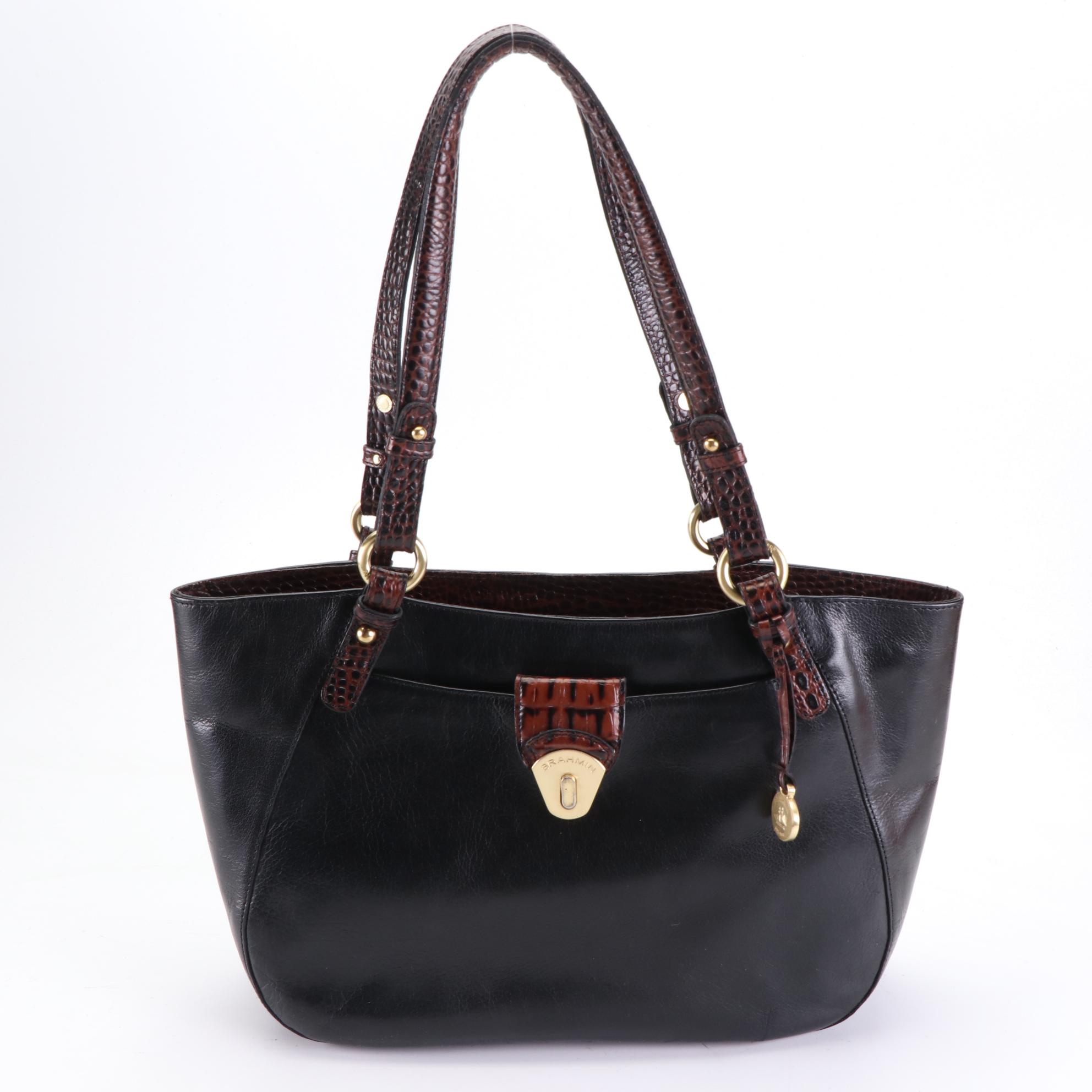 Brahmin Shoulder Bags in Leather and Woven Textile