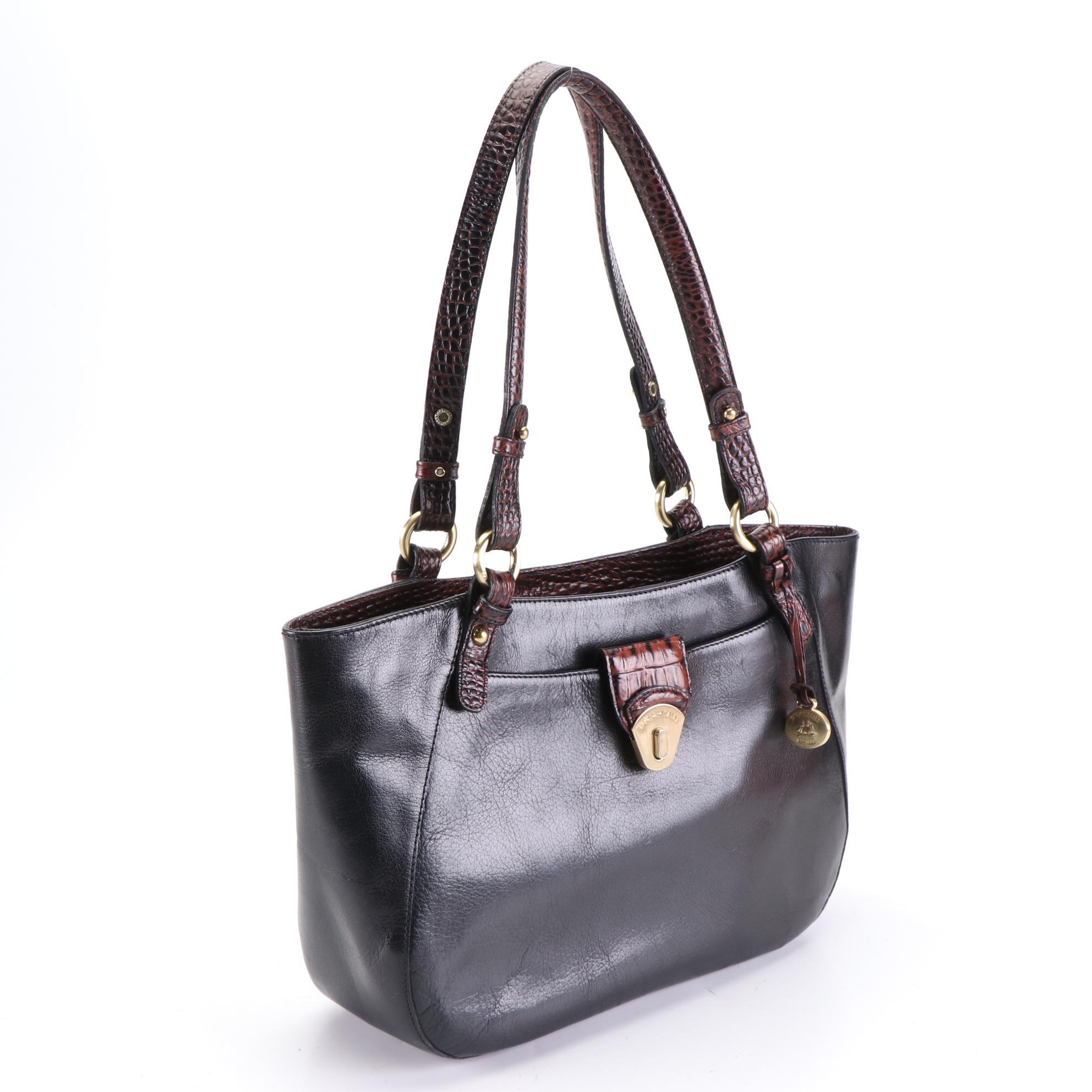 Brahmin Shoulder Bags in Leather and Woven Textile