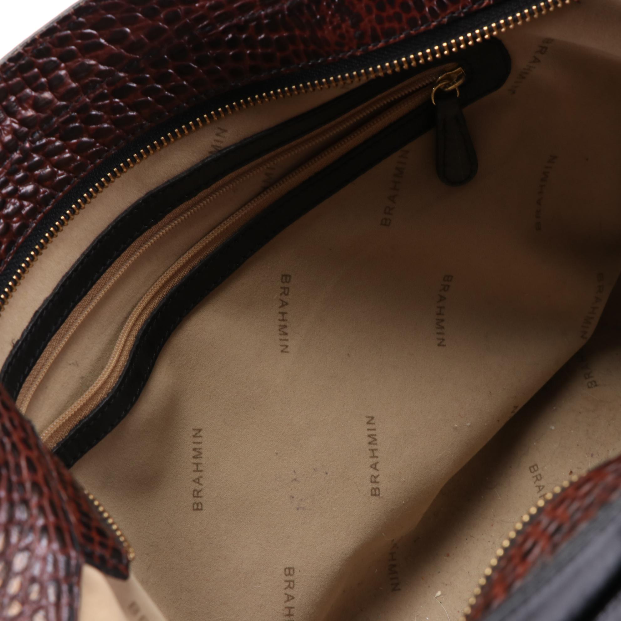 Brahmin Shoulder Bags in Leather and Woven Textile
