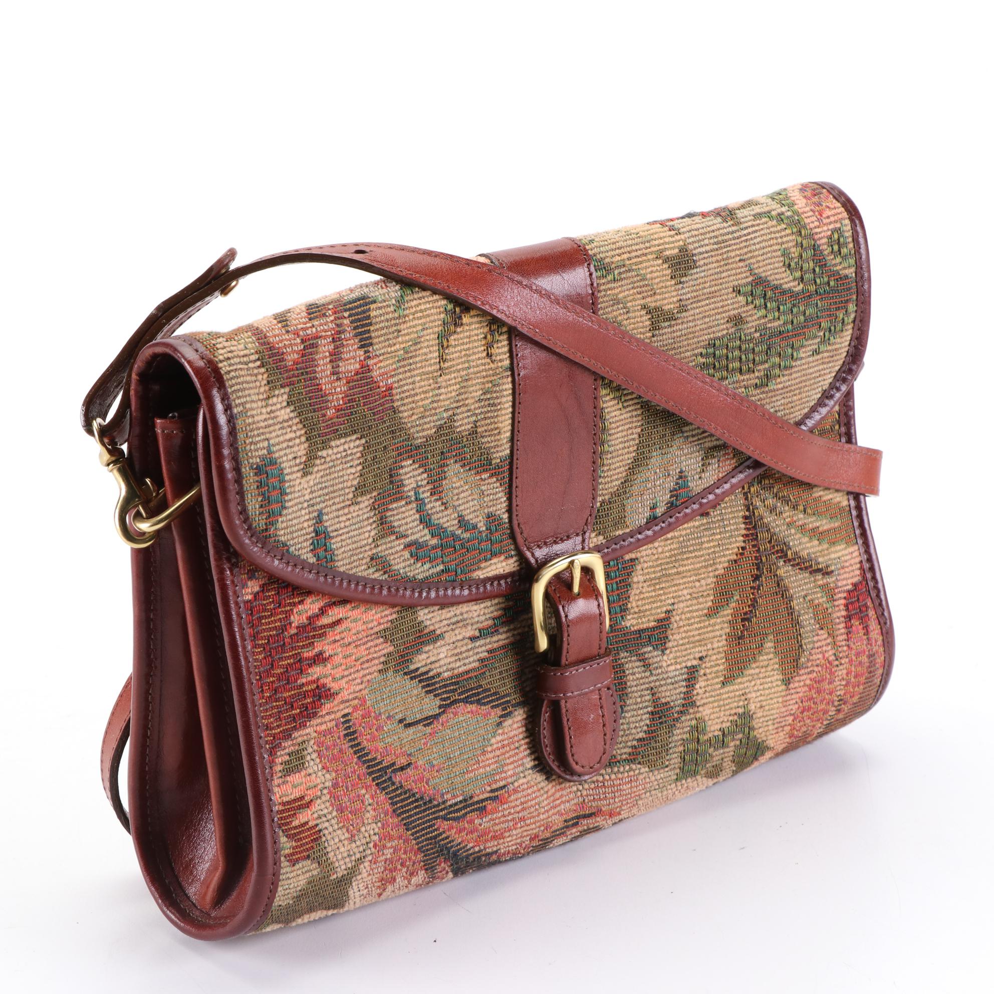 Brahmin Shoulder Bags in Leather and Woven Textile