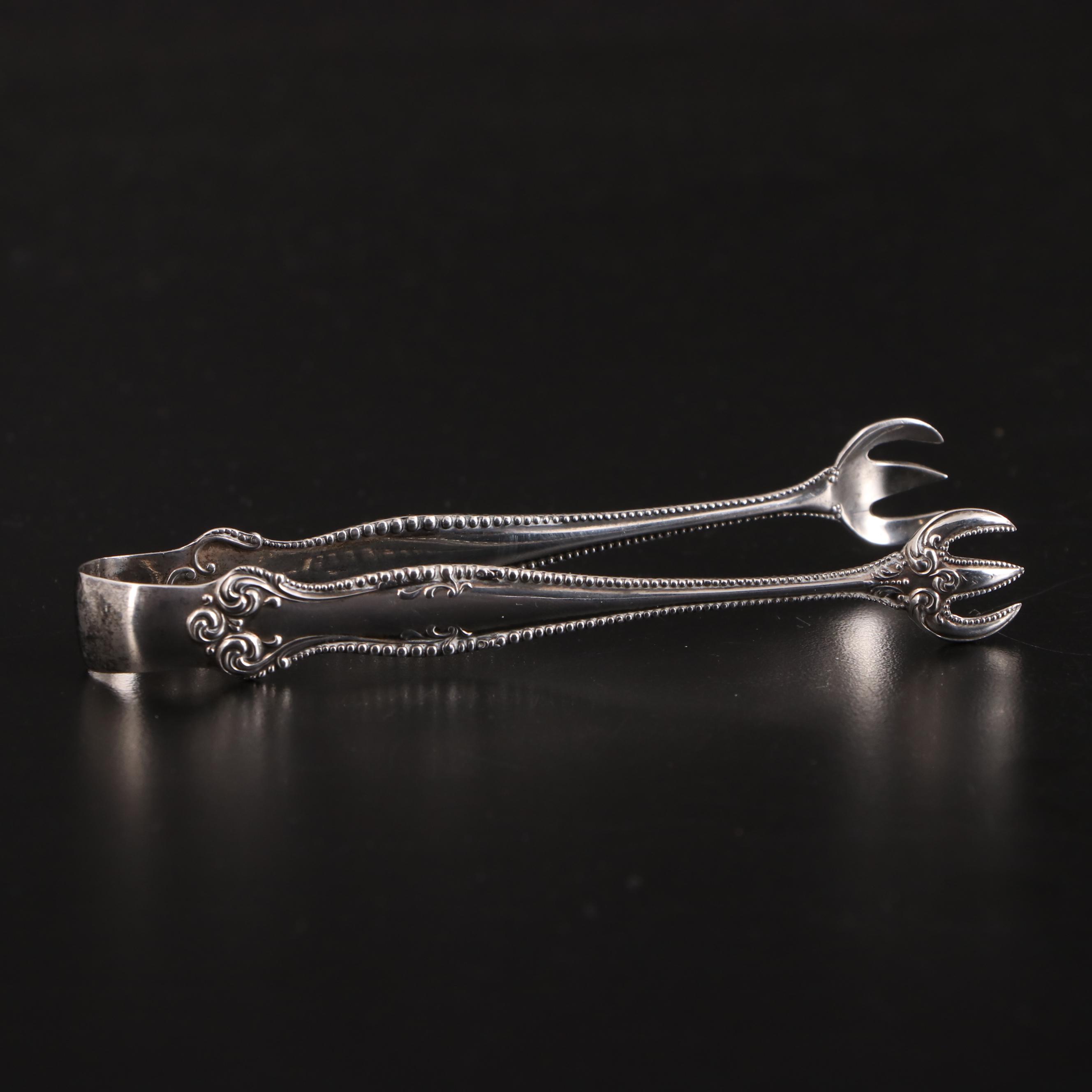 Roger-Williams Silver Co. Creamer and Sugar with Other Sterling Serving Utensils