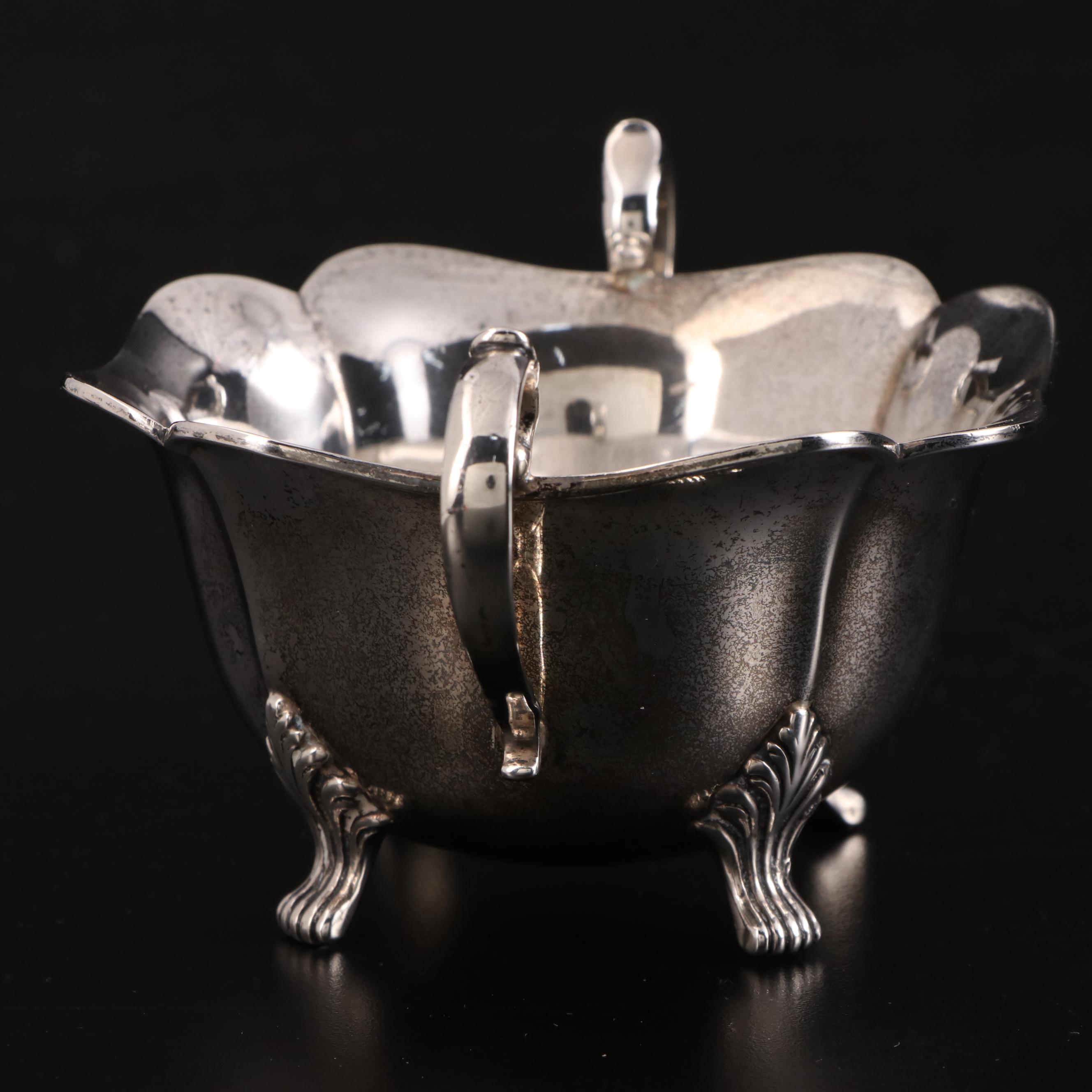 Roger-Williams Silver Co. Creamer and Sugar with Other Sterling Serving Utensils