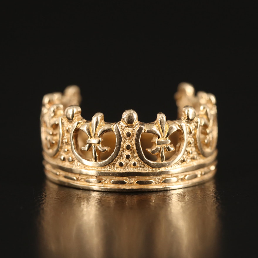 14K Crown Ring