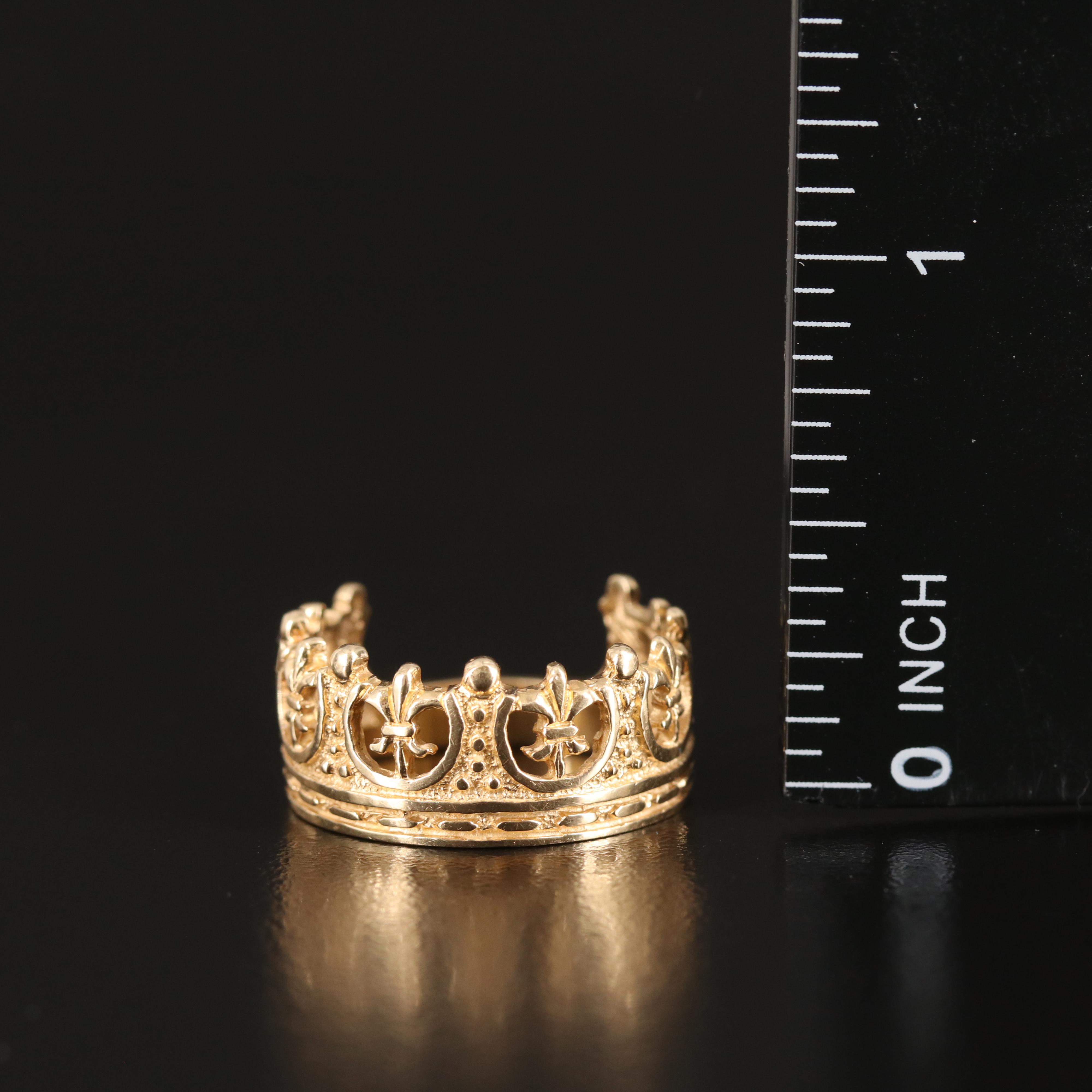14K Crown Ring
