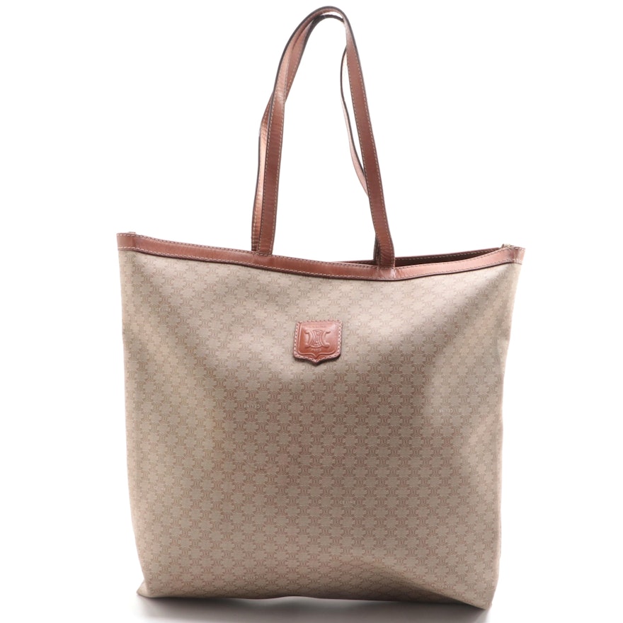 Celine Macadam Coated Canvas Tote Bag